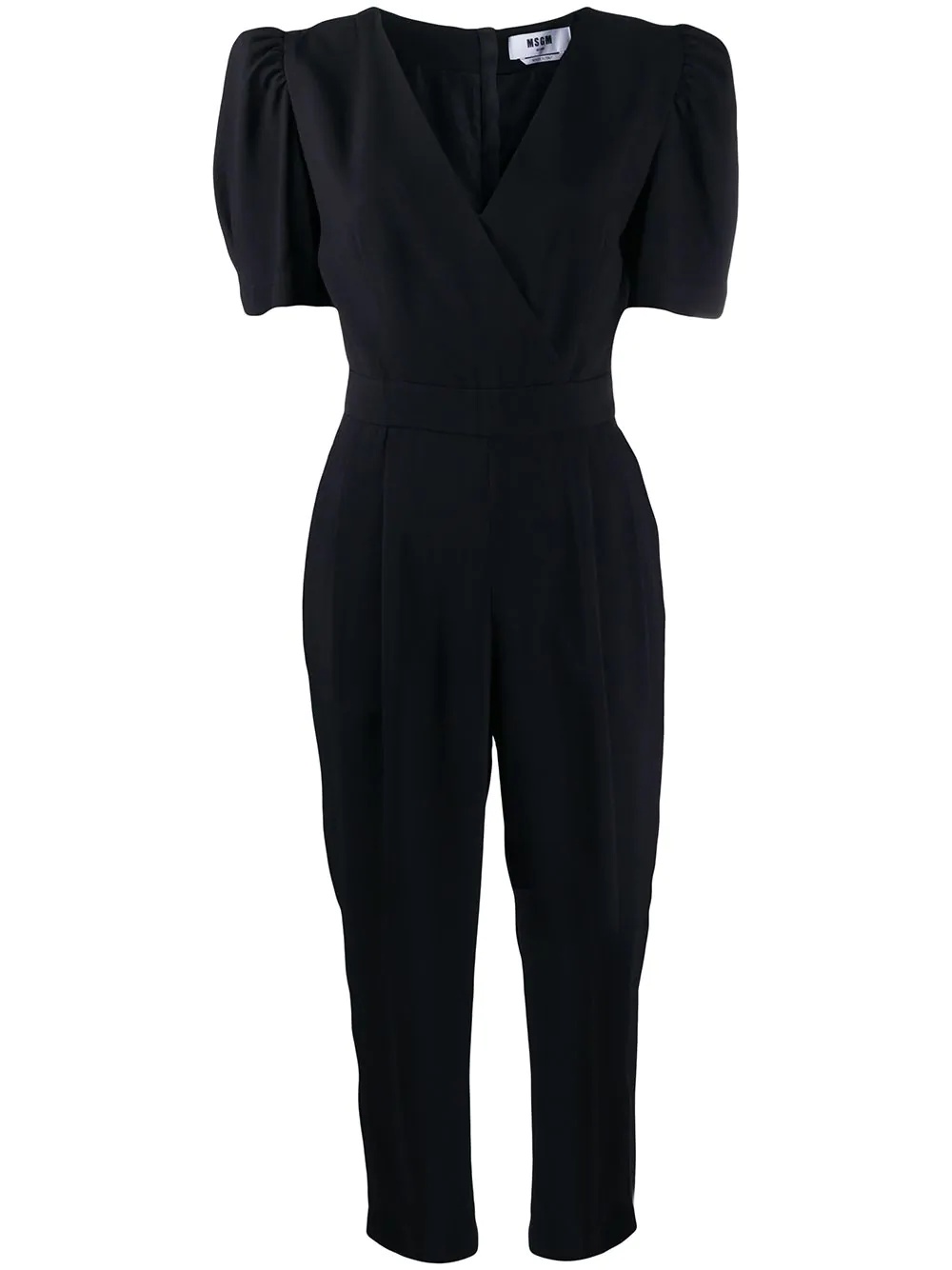 puff-sleeve jumpsuit - 1