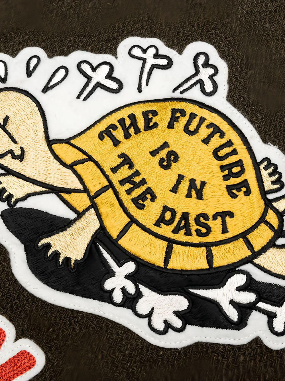 Stadium embroidered-patch varsity jacket - 4