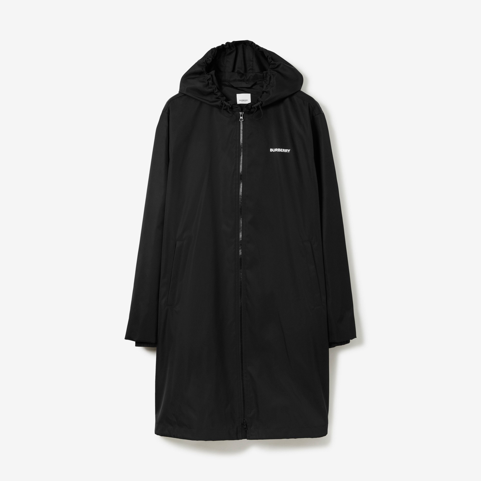 Ice Cream Print Nylon Hooded Coat - 1