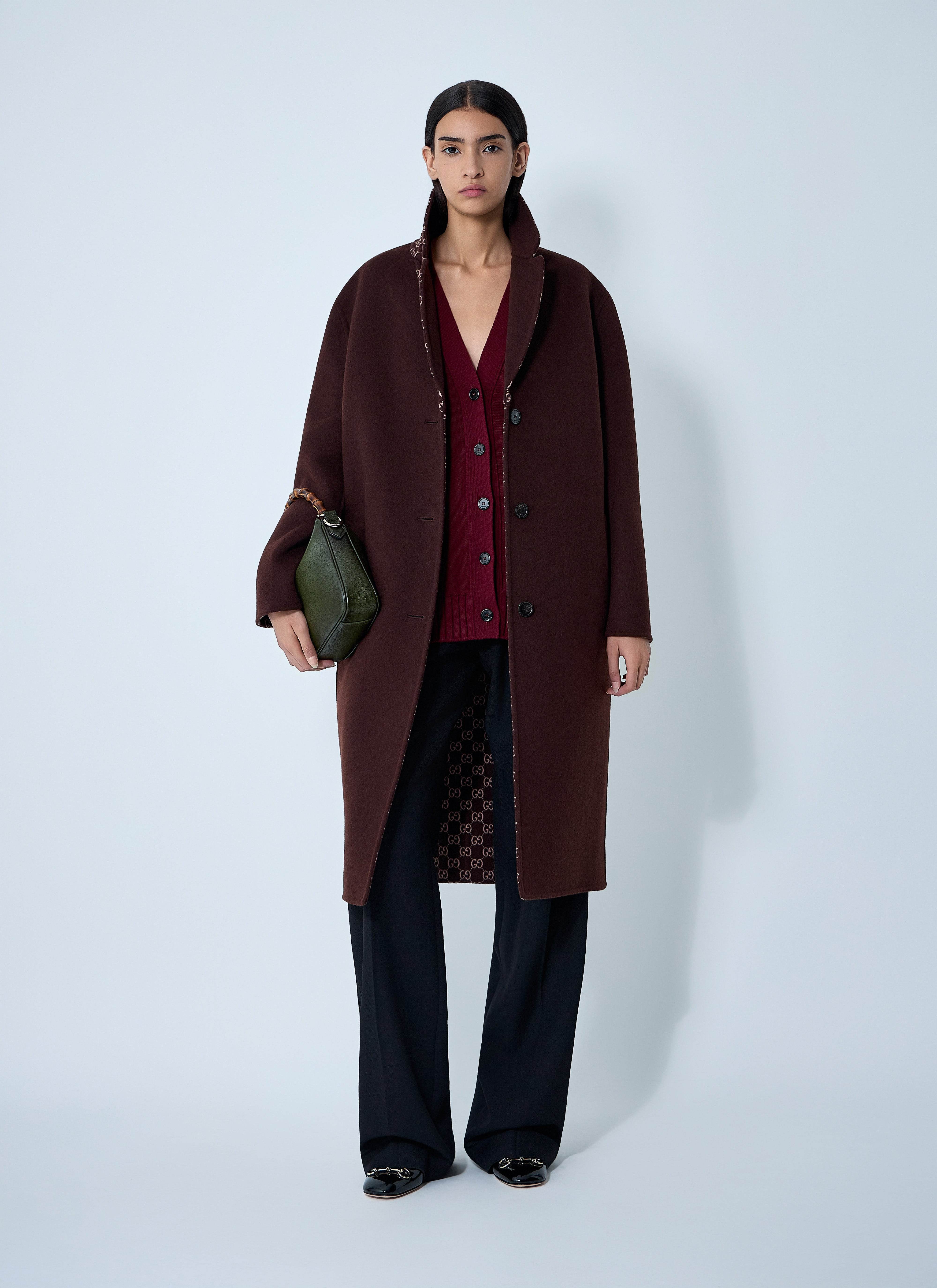 Gucci Women Reversible Long Wool Coat - 2