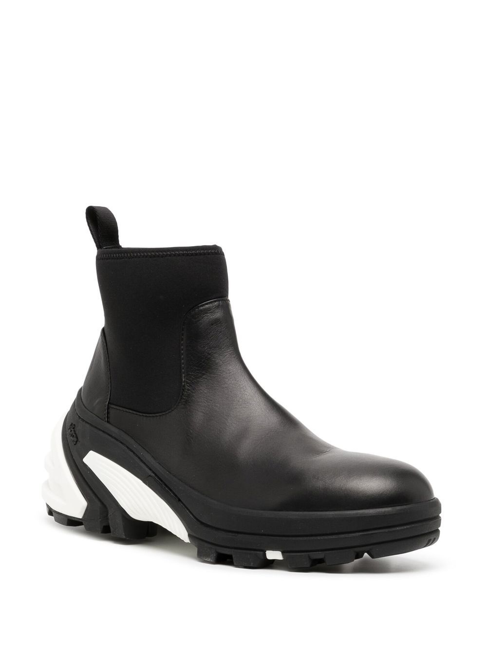panelled chunky-sole ankle boots - 2