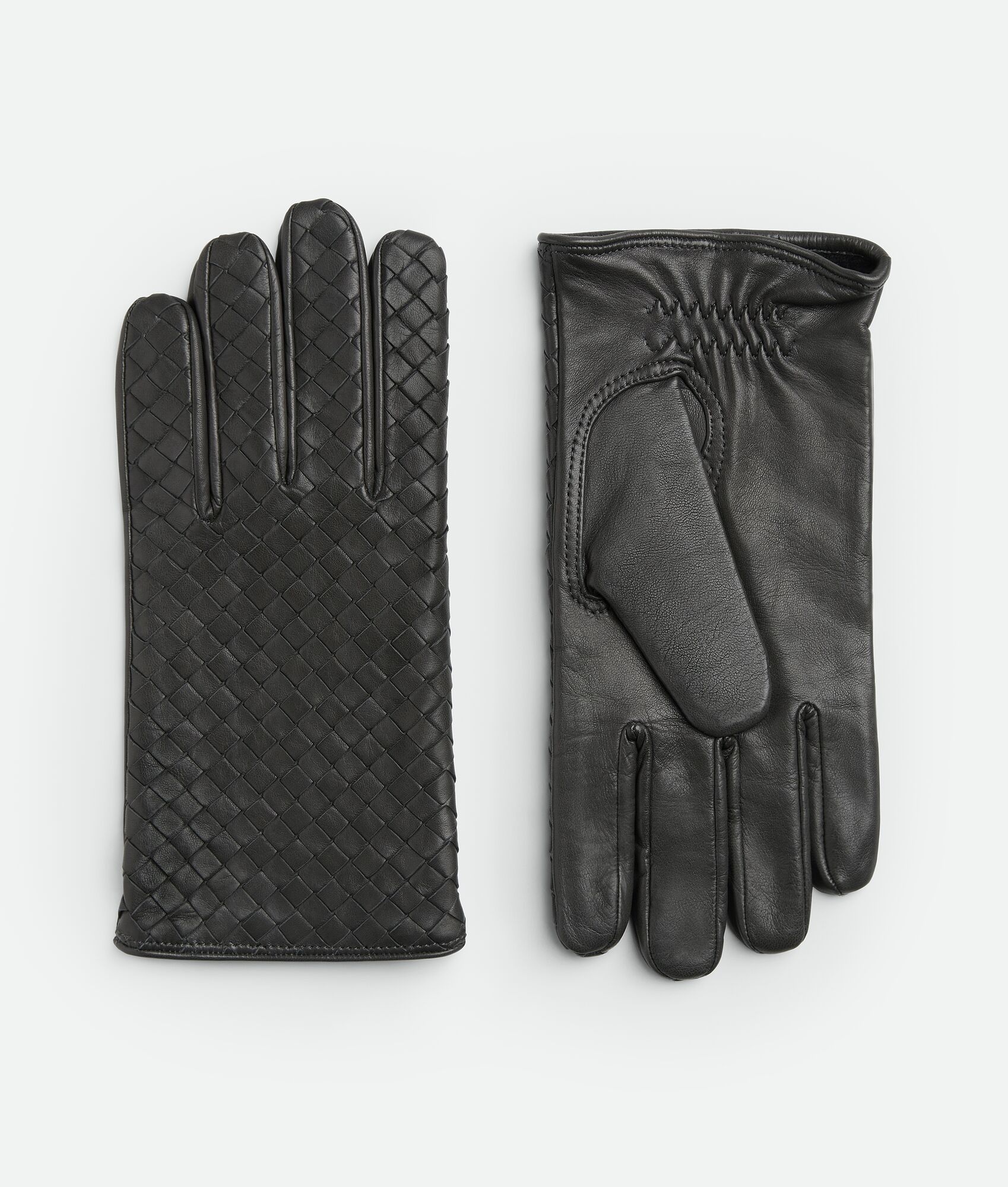 Intrecciato Leather Gloves - 1