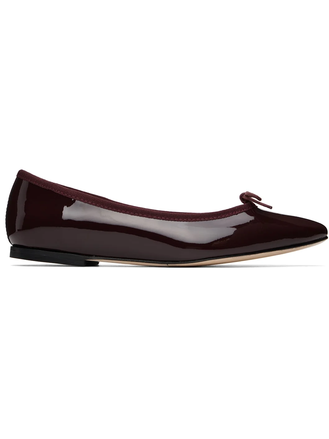 Burgundy Cendrillon Pointed-Toe Ballerina Flats - 1