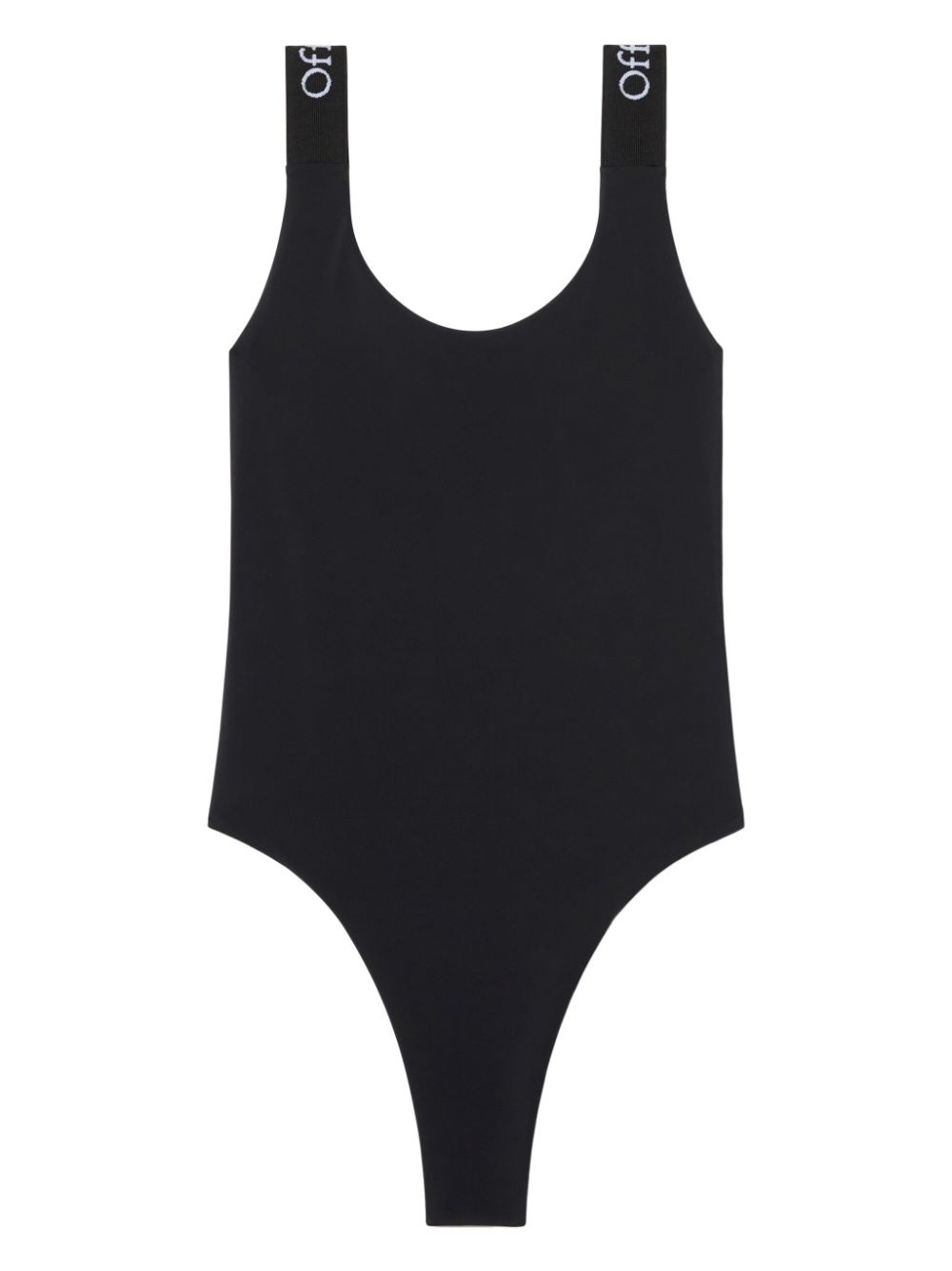 logo-band swimsuit - 1