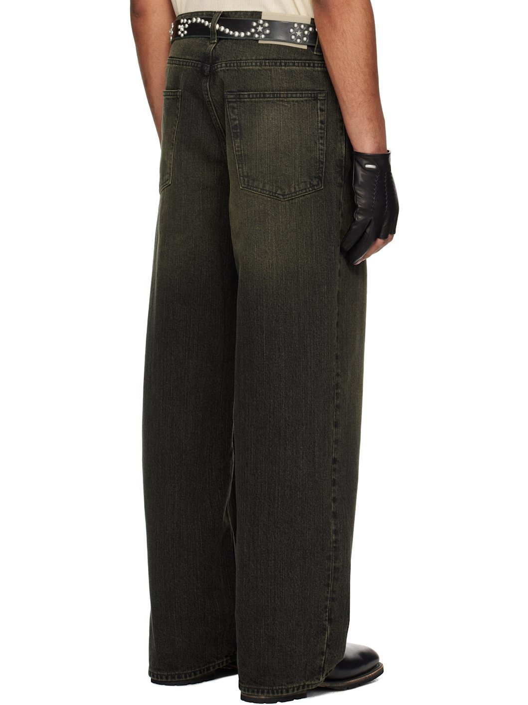 Black Vast Cut Jeans - 3
