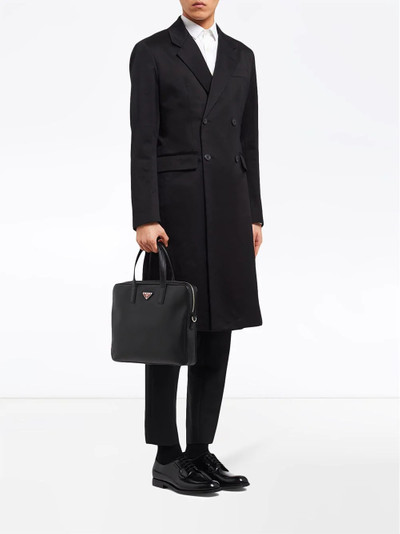 Prada Saffiano leather briefcase outlook