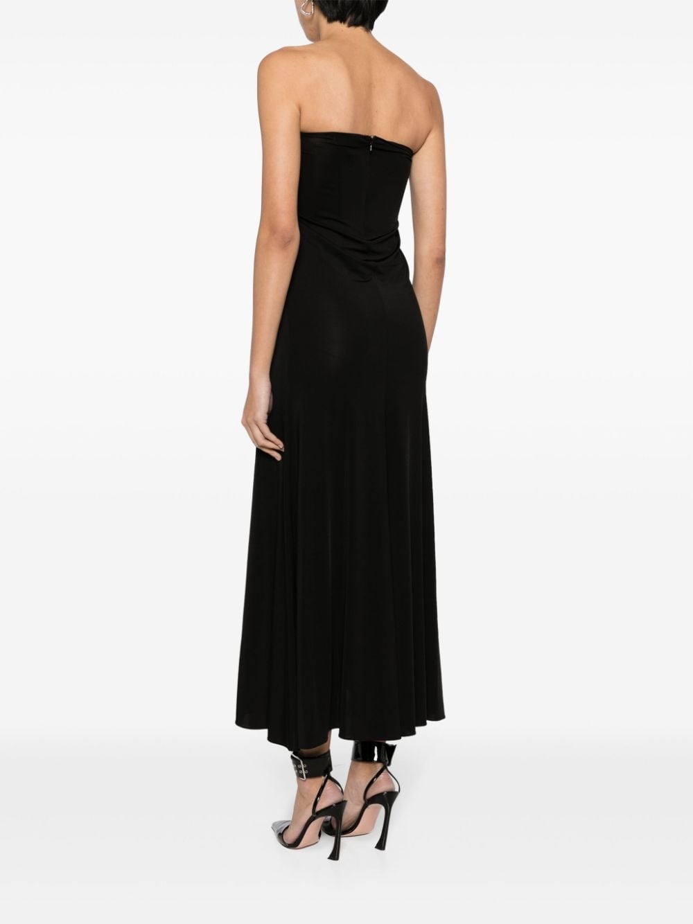 strapless maxi dress - 4