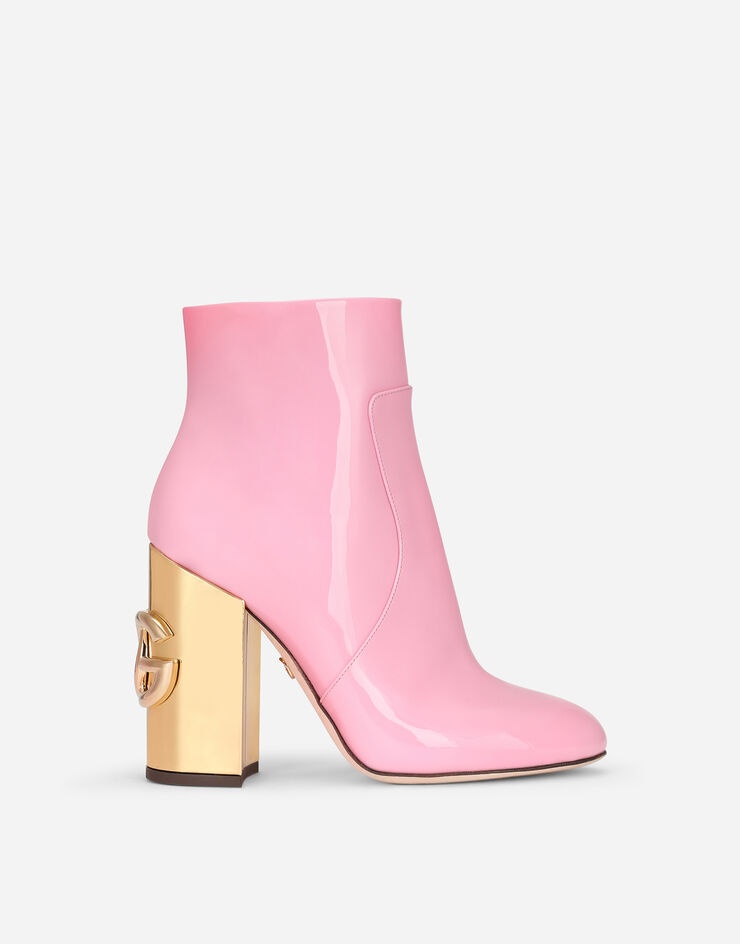 Patent leather ankle boots with DG Karol heel - 1