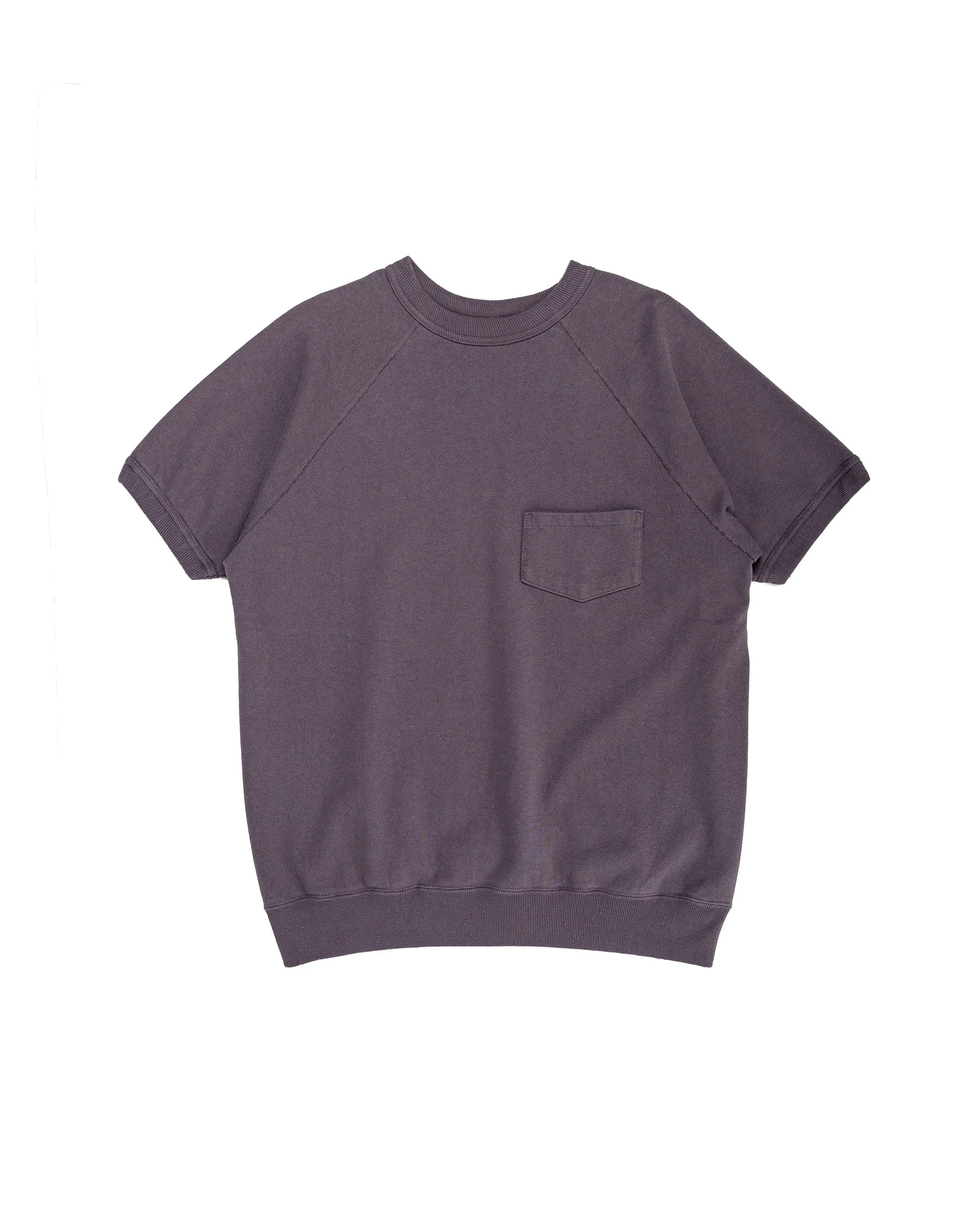 Lot. 4105 Short Sleeve SW With Pocket Plain Navy - 1