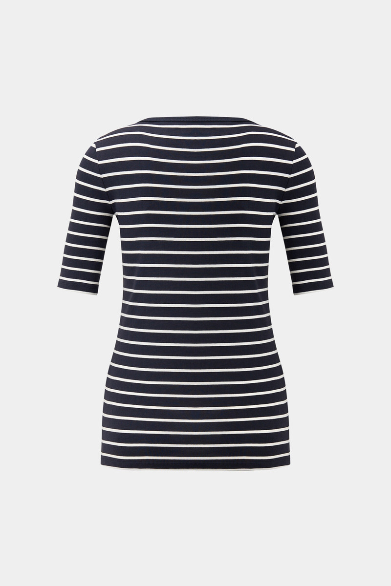 BOGNER Louna T-shirt in Dark blue/White outlook