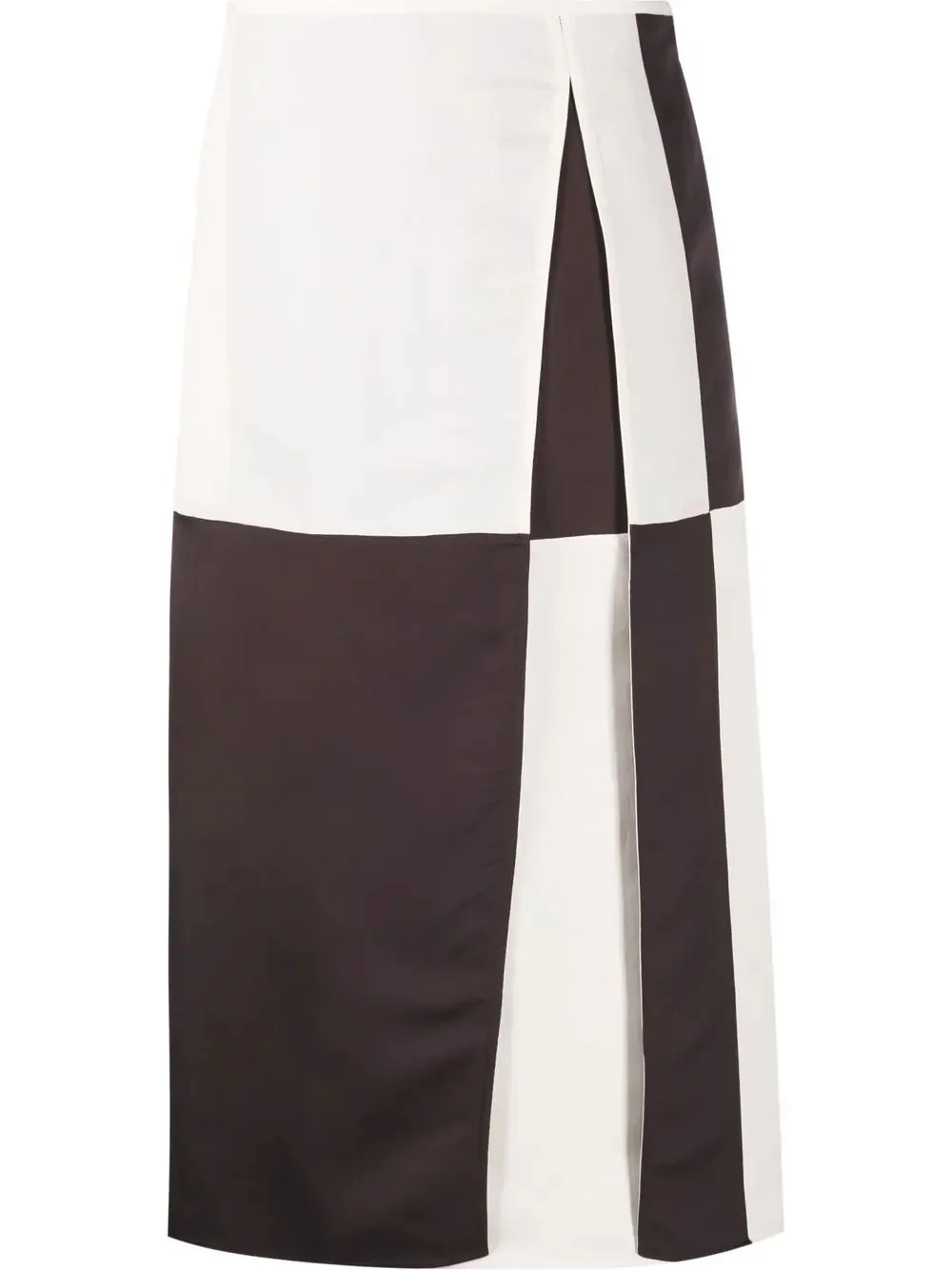 two-toned A-line skirt - 1