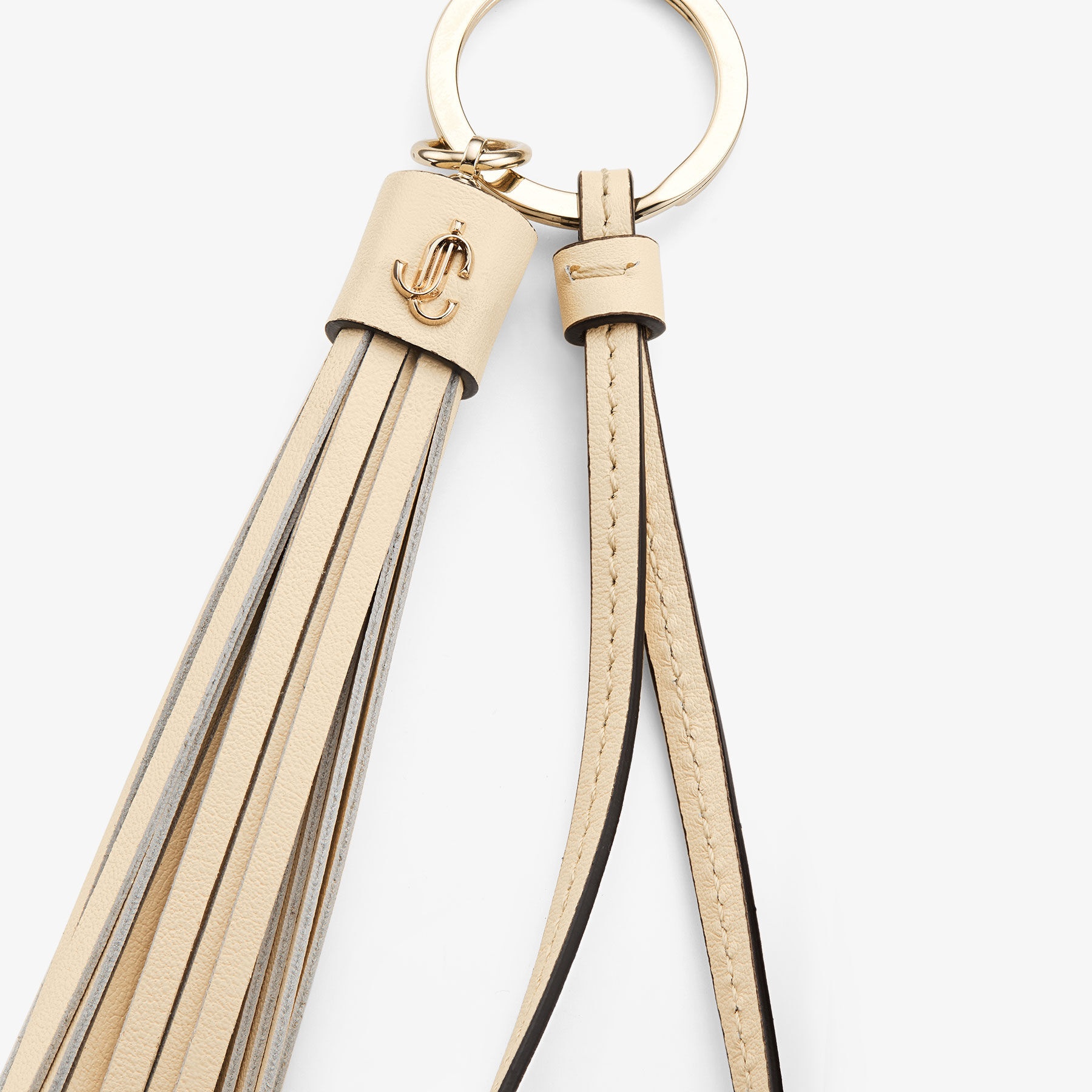Tassle Keyring Charm
Buttermilk Calf Leather Tassel Bag Charm - 2