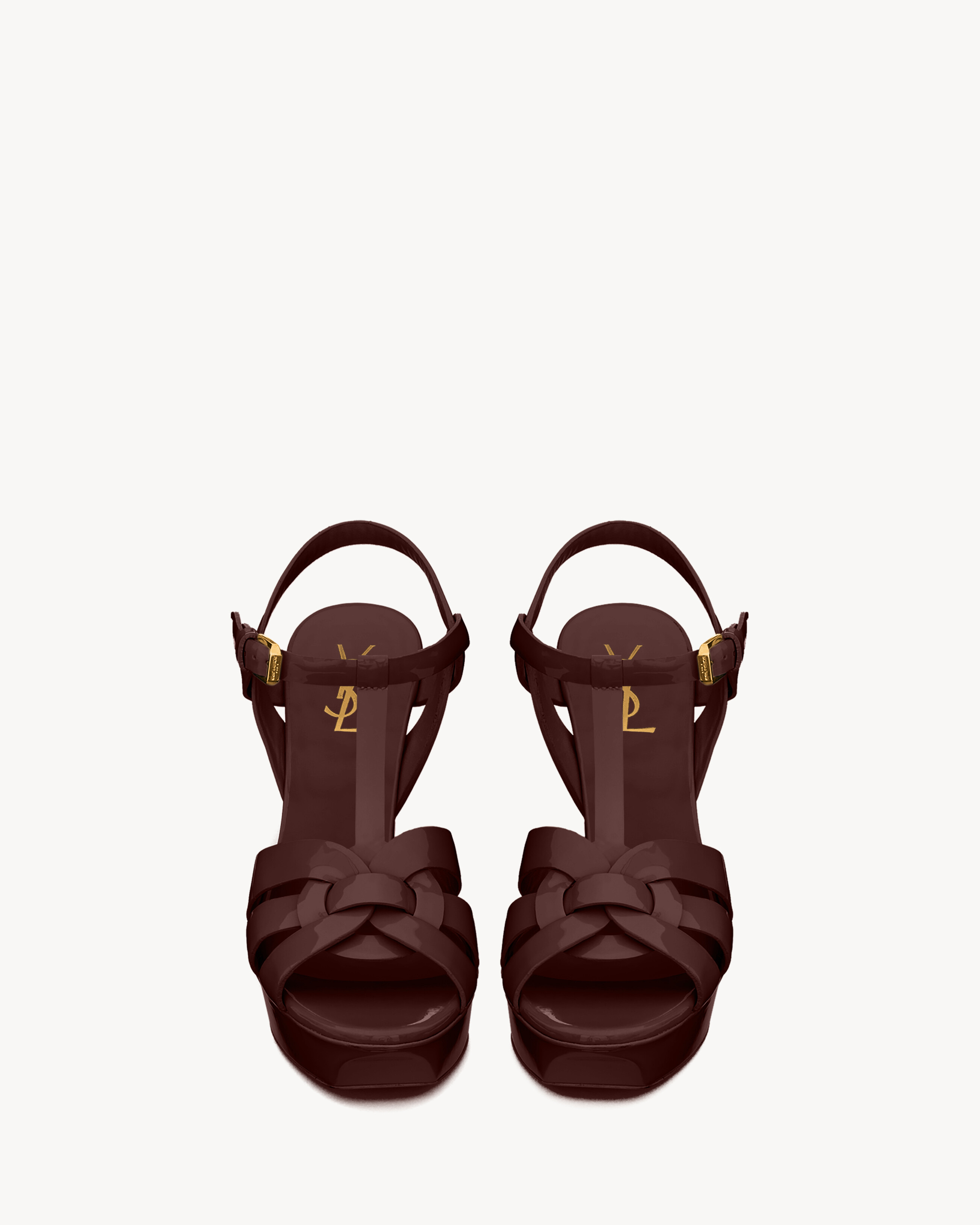 TRIBUTE PLATFORM SANDALS IN PATENT LEATHER - 2