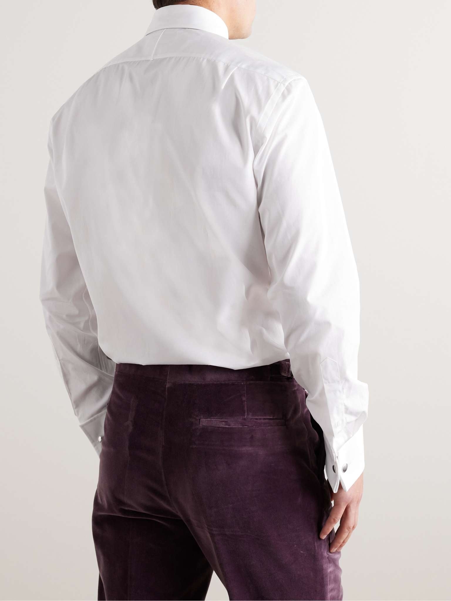 Aston Bib-Front Cotton-Poplin Shirt - 4