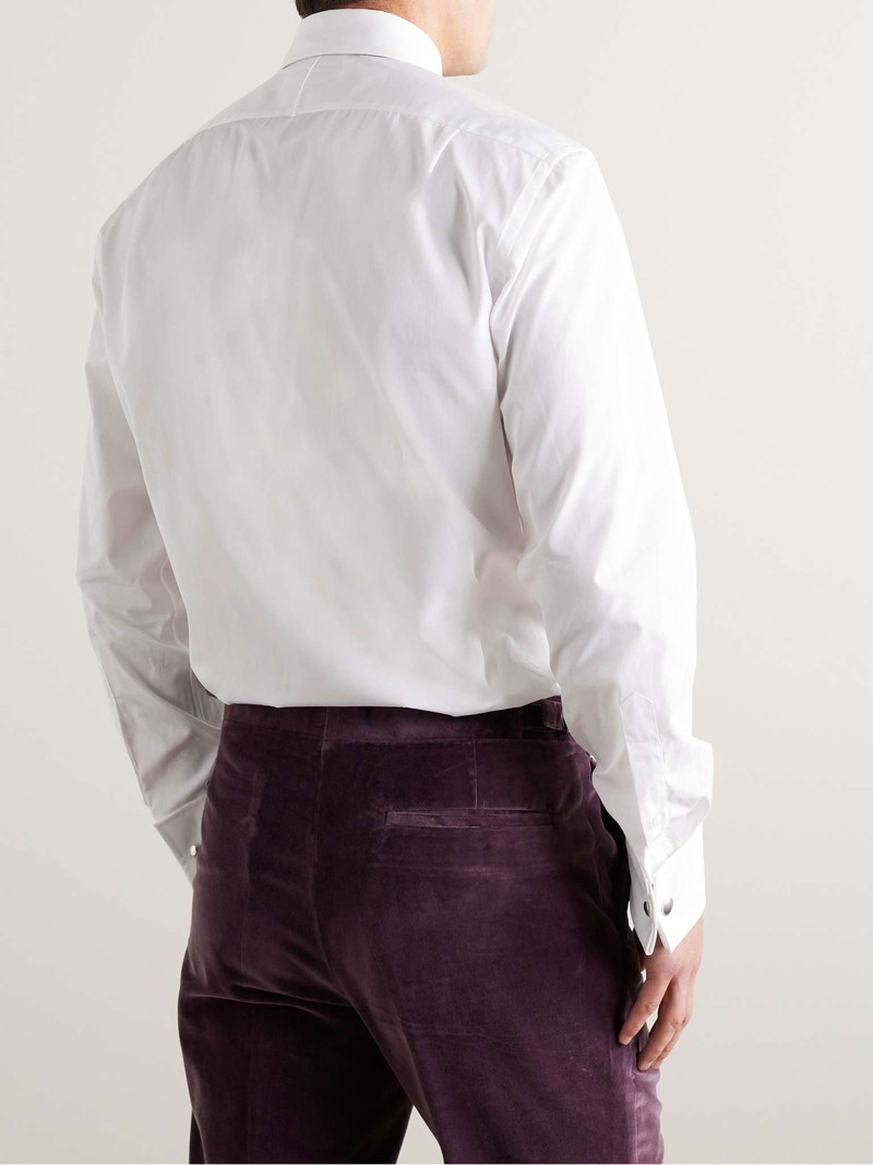 Aston Bib-Front Cotton-Poplin Shirt 4