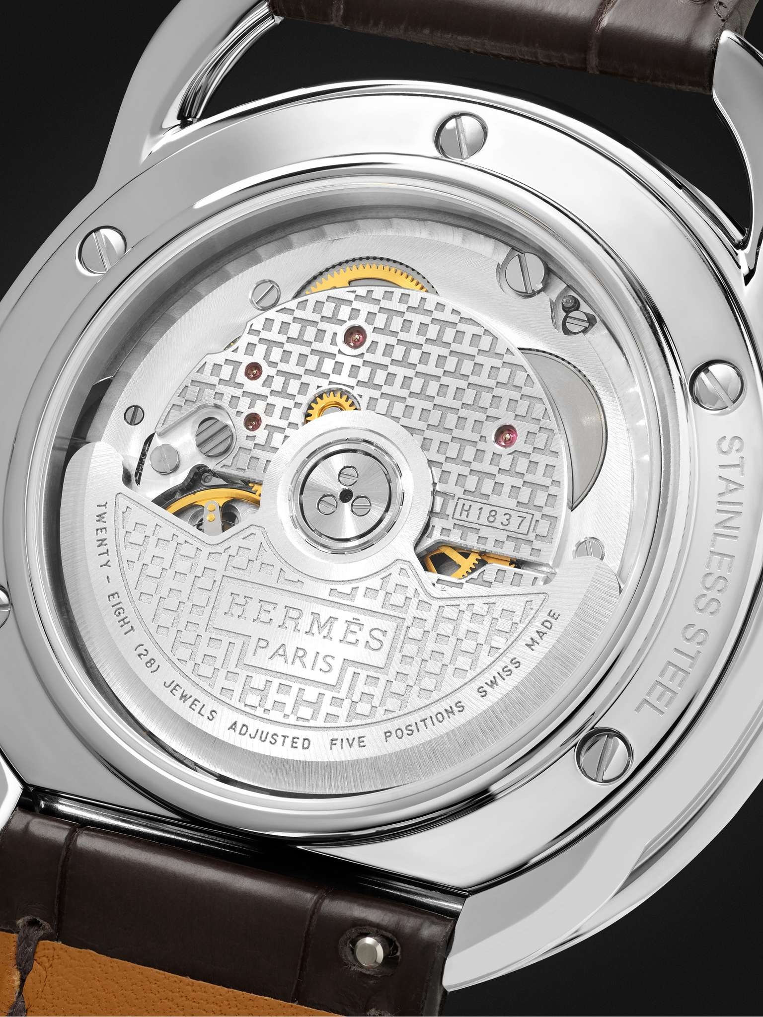 Arceau Automatic 40mm Steel and Alligator Watch, Ref. No. 055562WW00 - 7