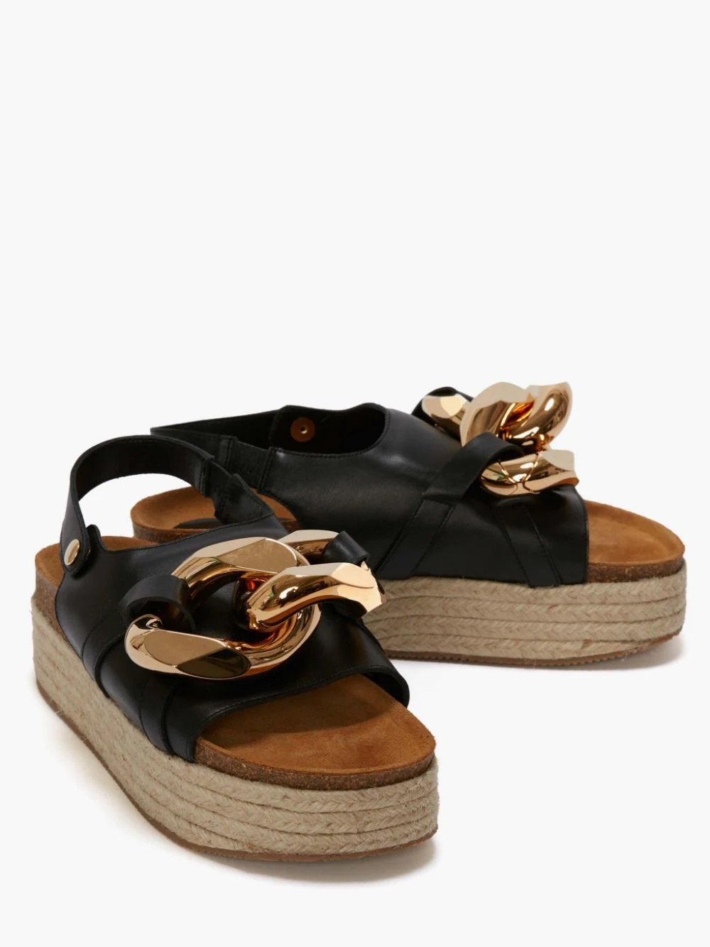WOMEN'S CHAIN PLATFORM SANDALS - 3