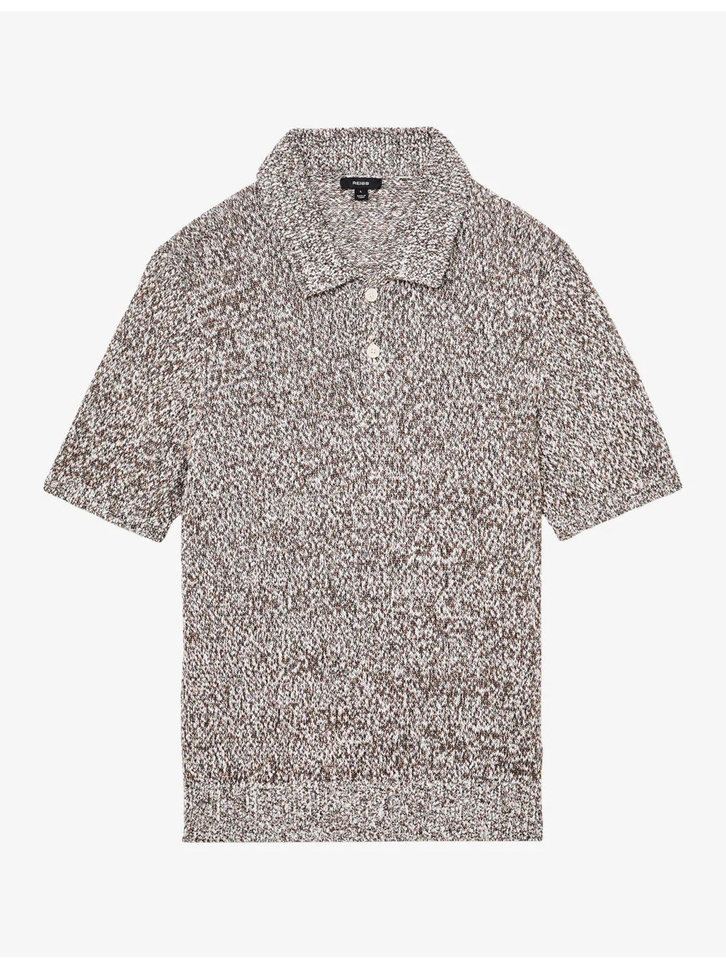Marco Marled Cotton-Blend Polo Shirt - 1