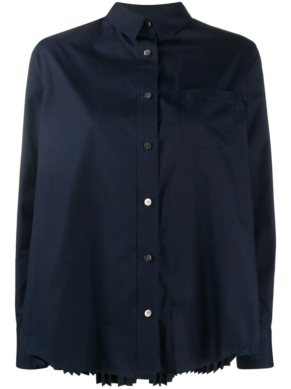 back-pleated shirt - 1