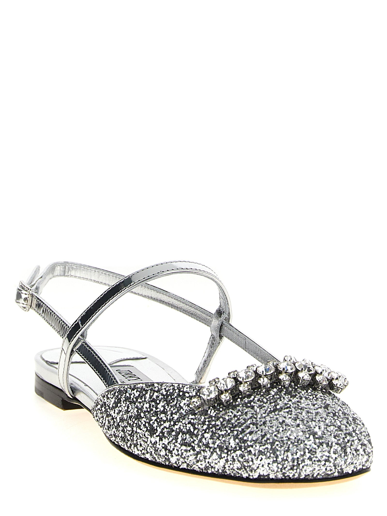 Belinda Flat Shoes Silver - 2