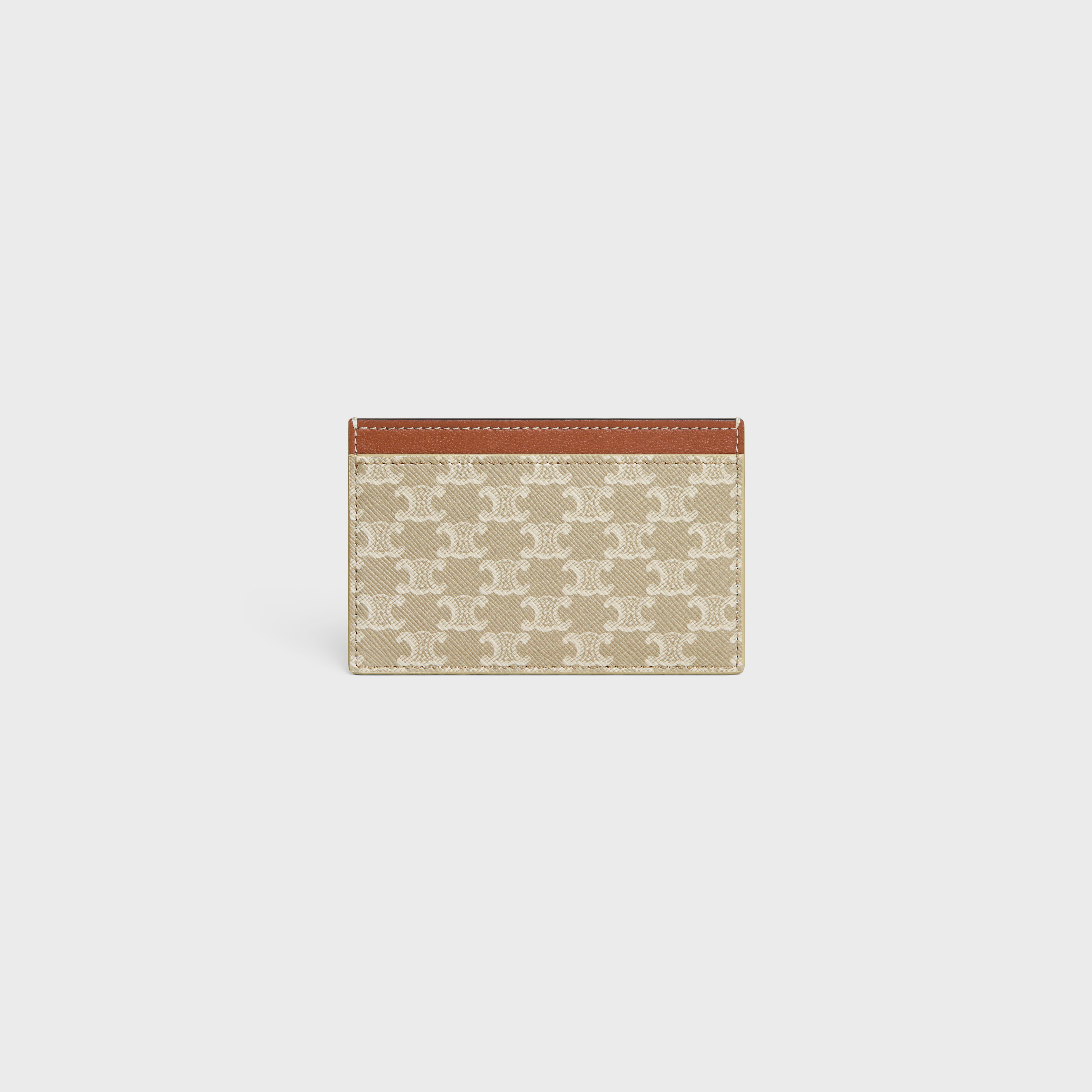 Card holder in TRIOMPHE CANVAS WITH CELINE PRINT - 3