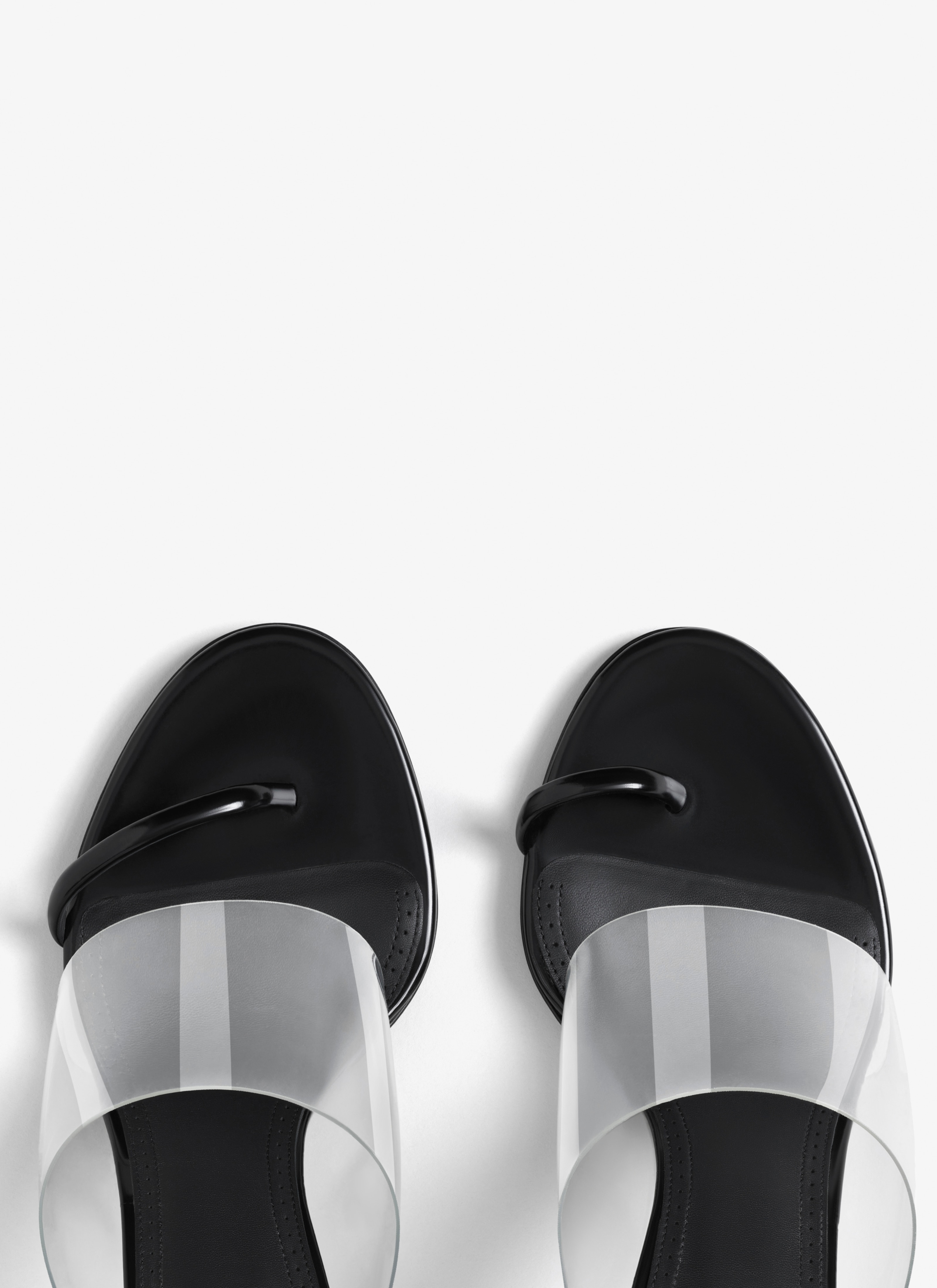 ASYMMETRIC SANDALS IN LEATHER - 4