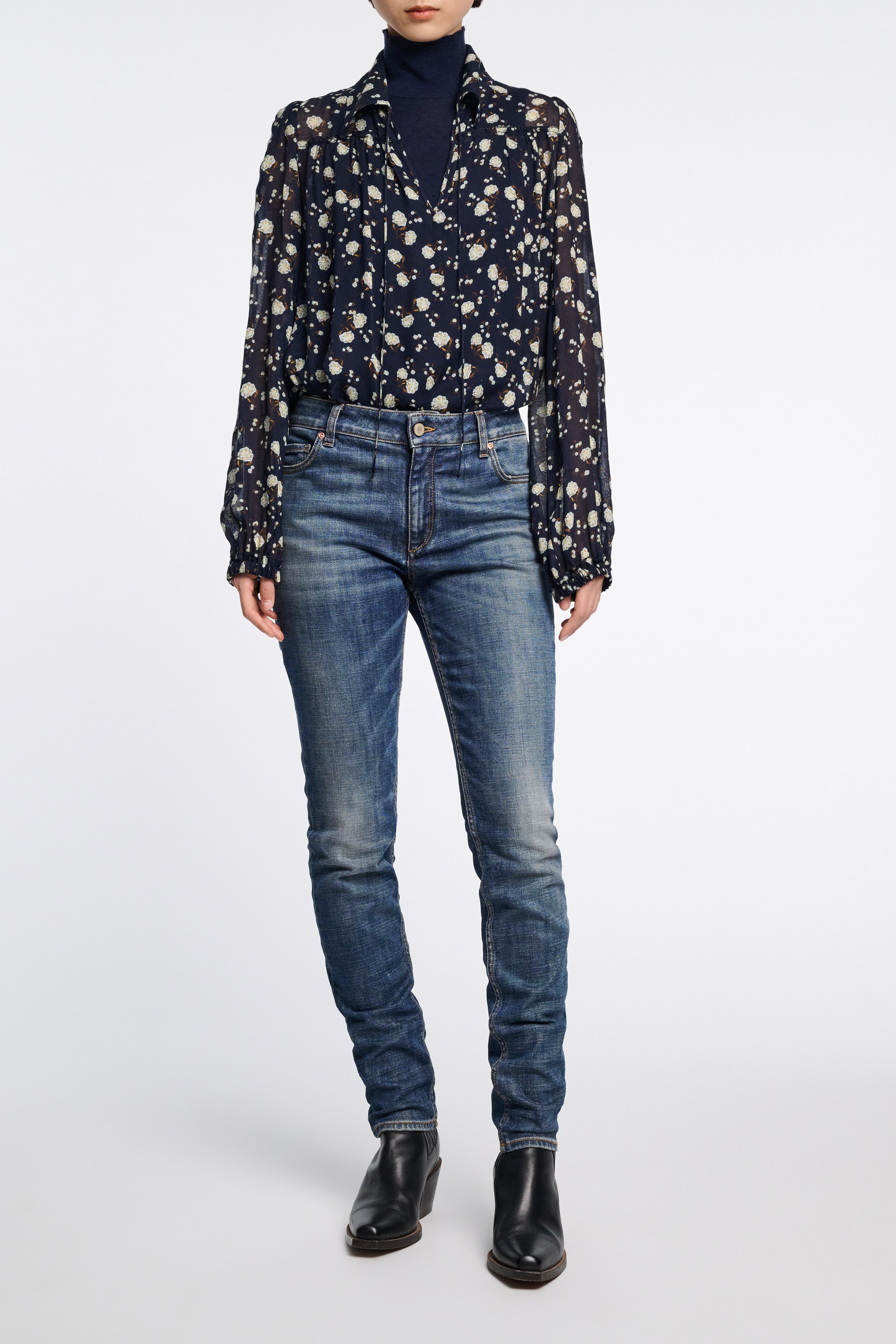 FLORAL VOLUMES blouse - 3