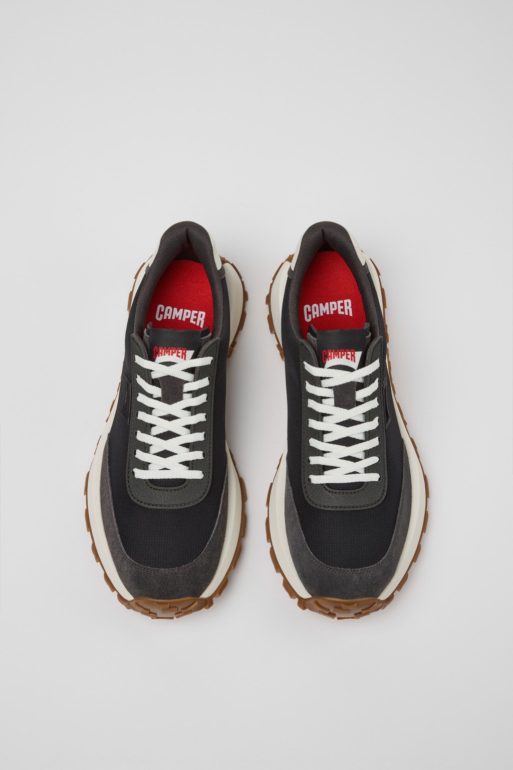 Multicolor Textile and Nubuck Sneakers for Men. - 4