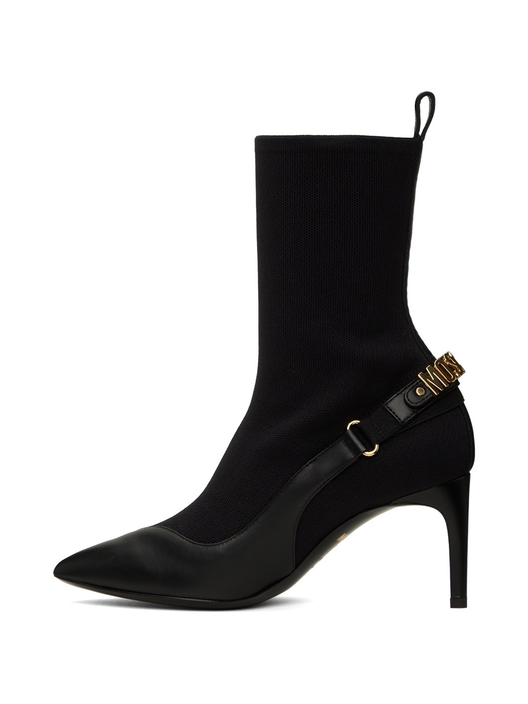 Black Logo Ankle Boots - 3