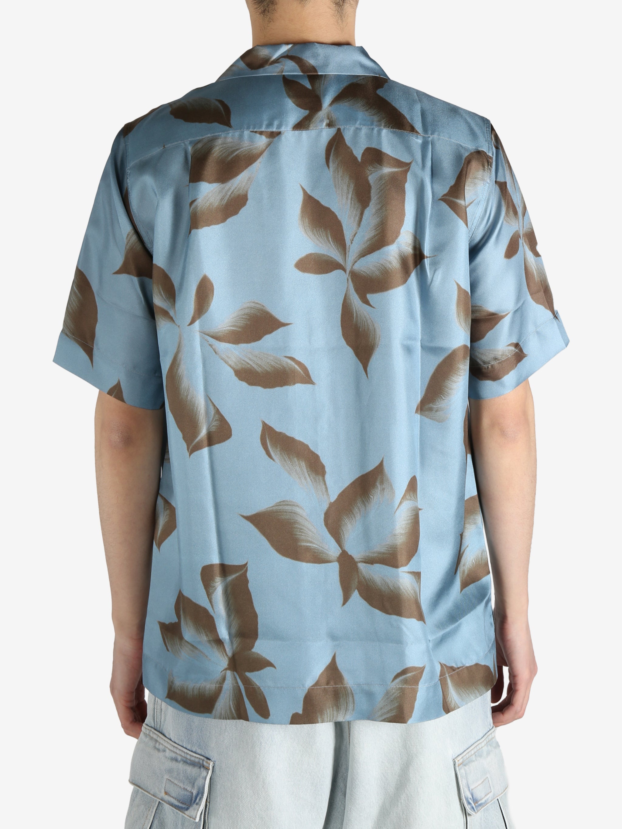 DRIES VAN NOTEN - Men Silk Button-Up Shirt - 3