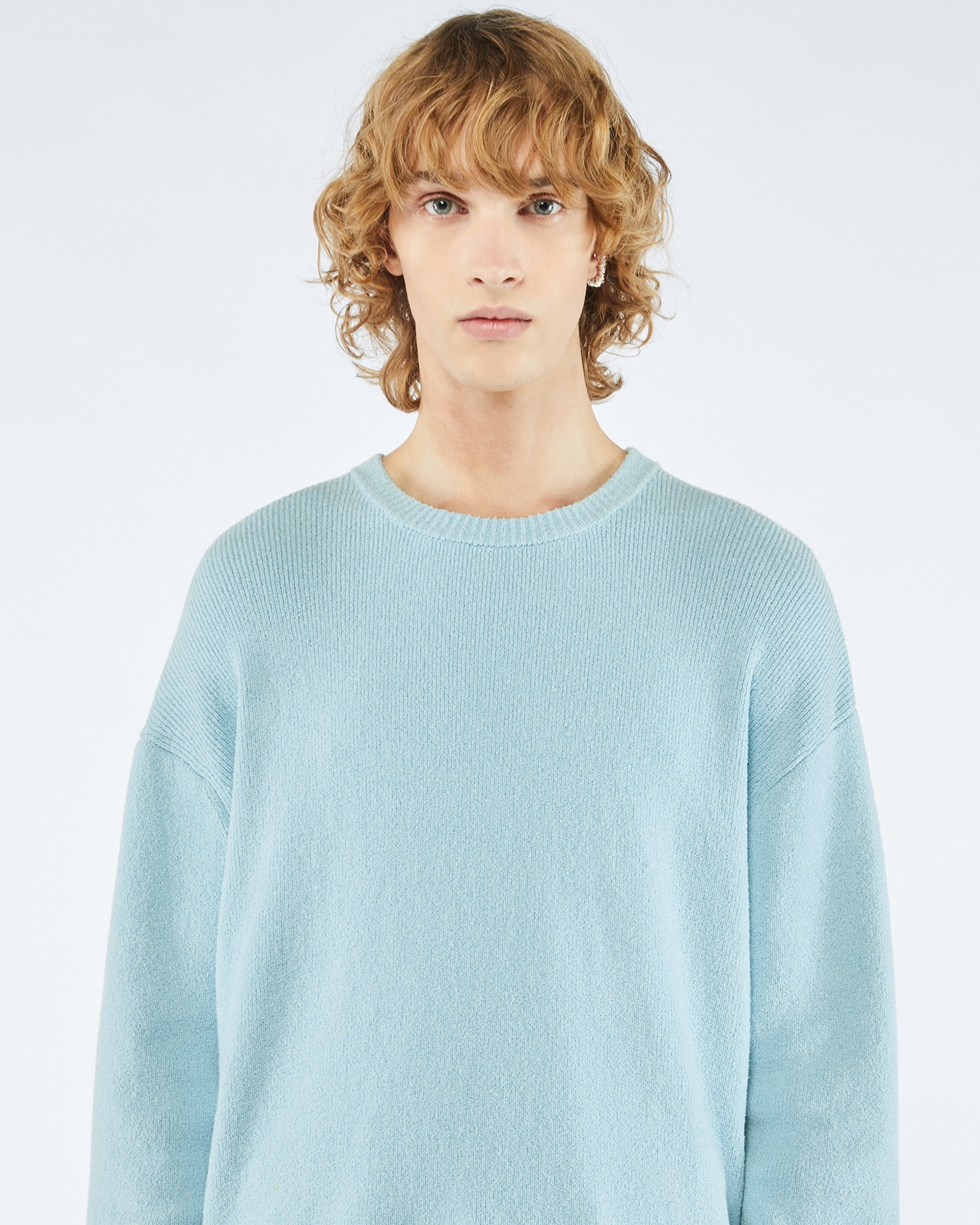 DASON - Terry-knit sweater - Sky - 4