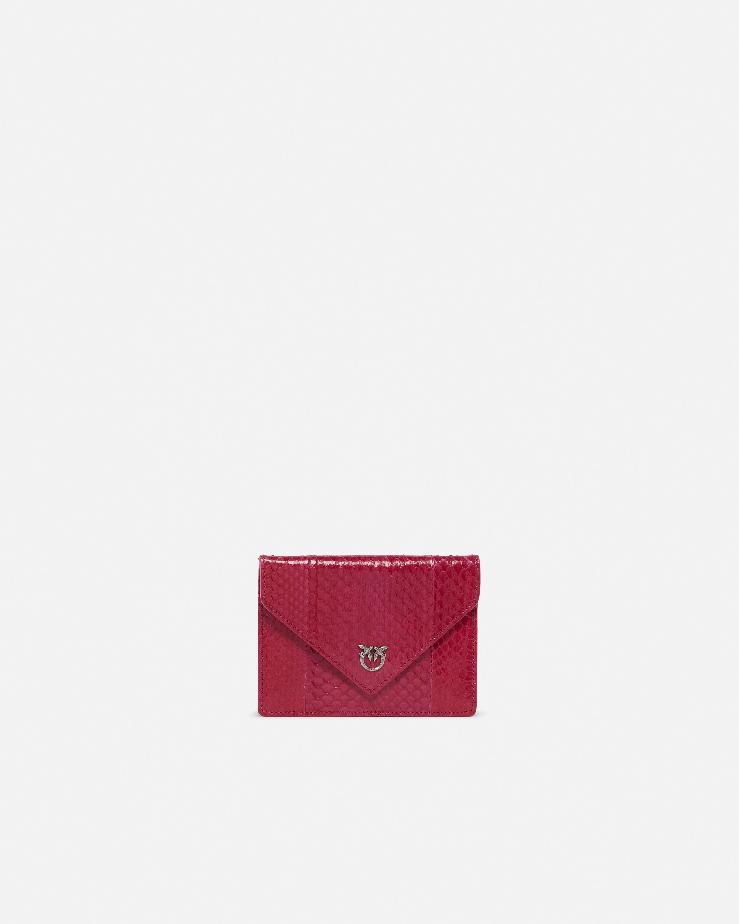 SMALL SHINY REPTILE POUCH PINKO GALLERIA - 1