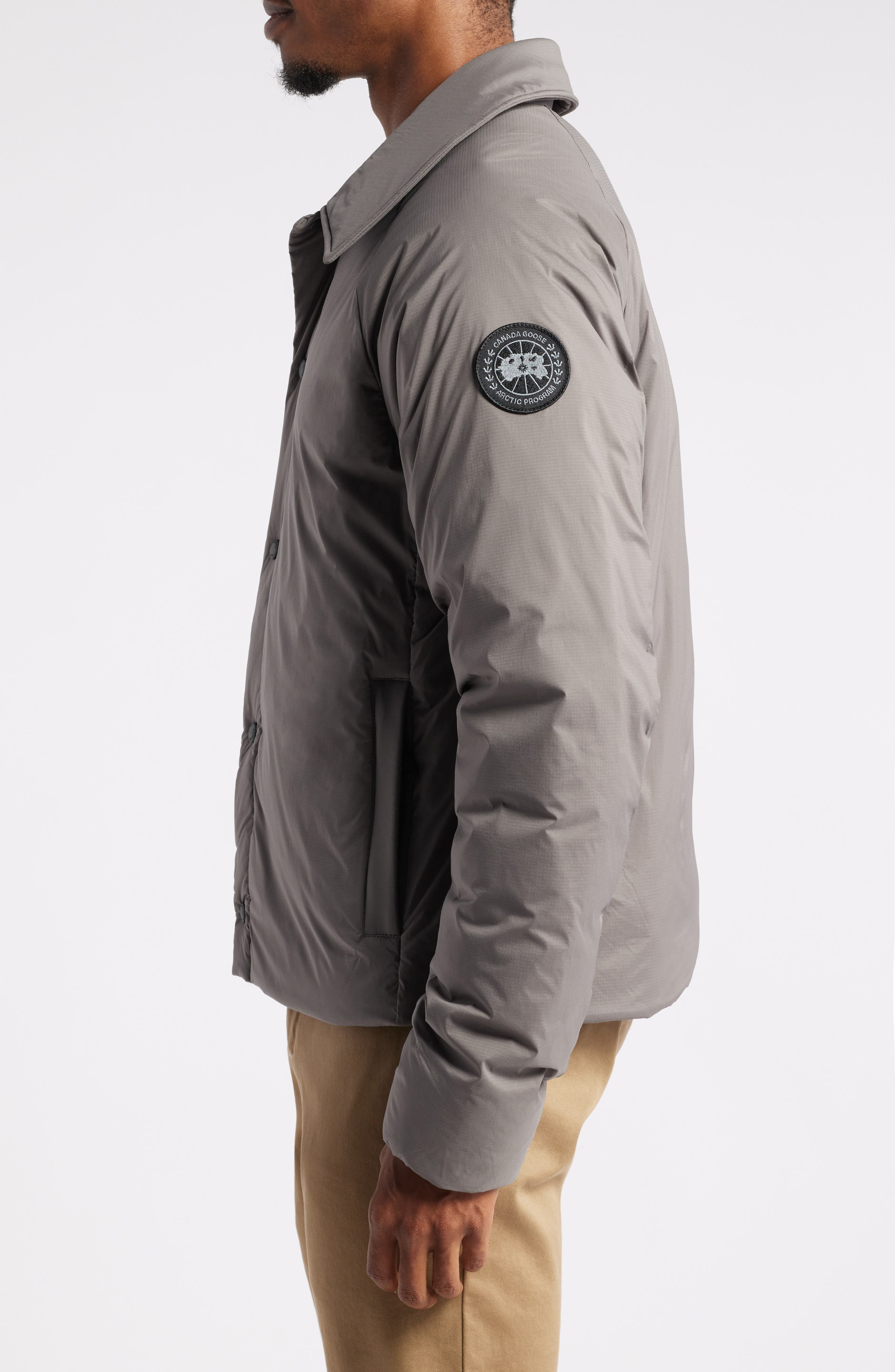 Canada Goose Lodge Packable Windproof 750 Fill Power Down Jacket in Coastal Grey-Gris Ctier at Nords - 3