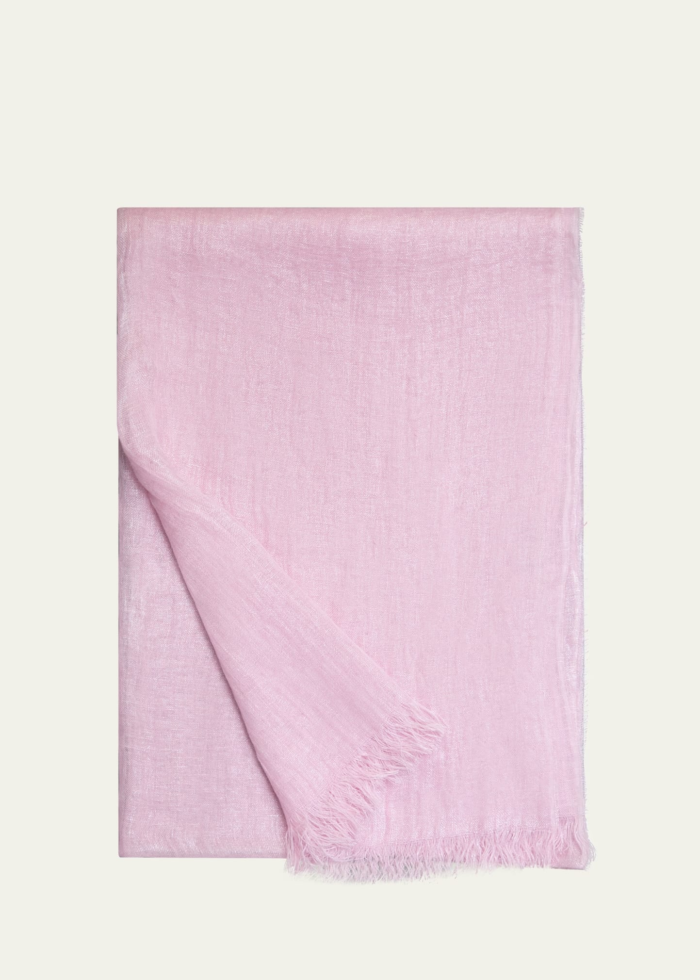 Laminated Linen Scarf, 79x28" - 1
