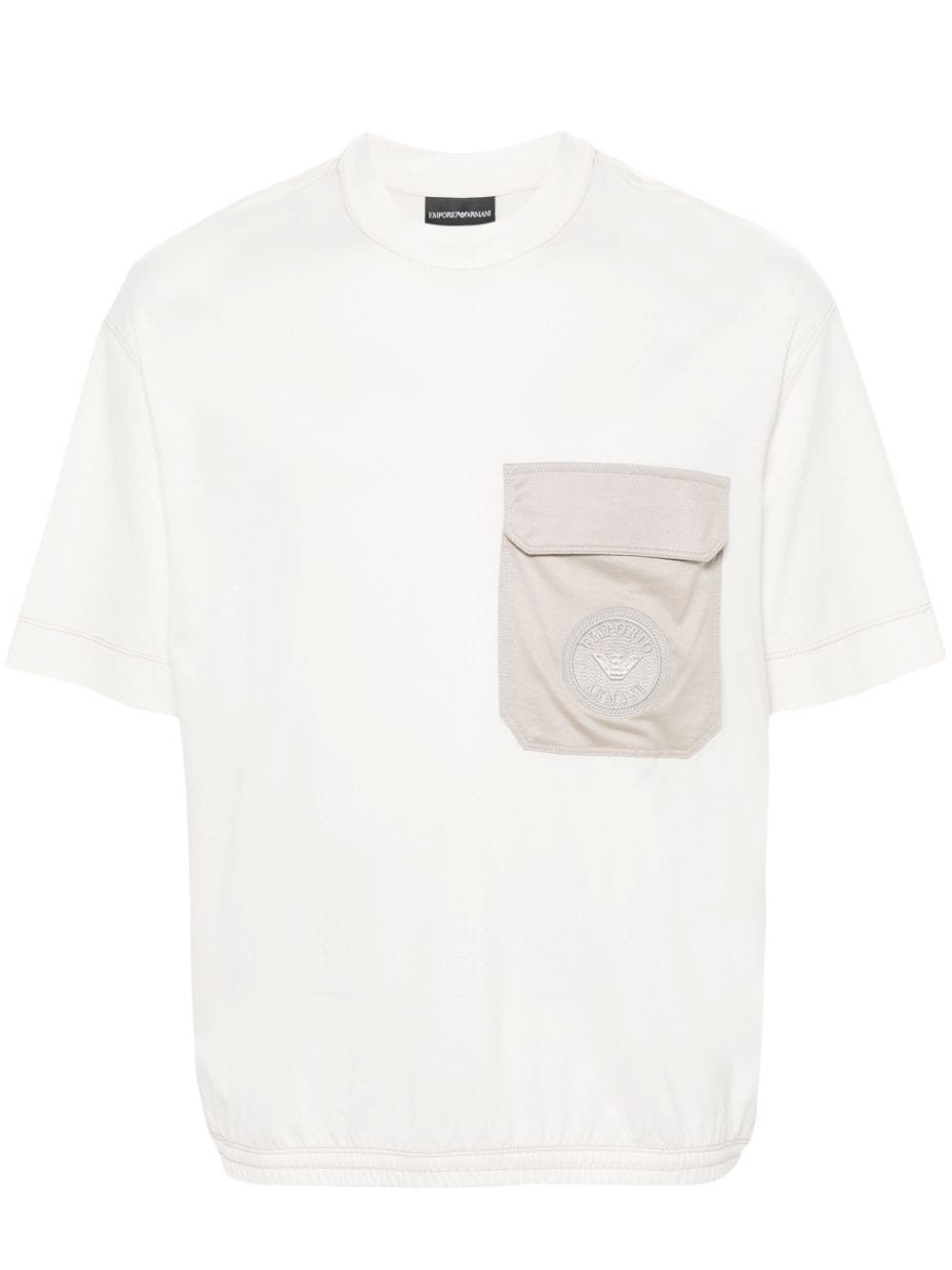 logo-embroidered T-shirt - 1