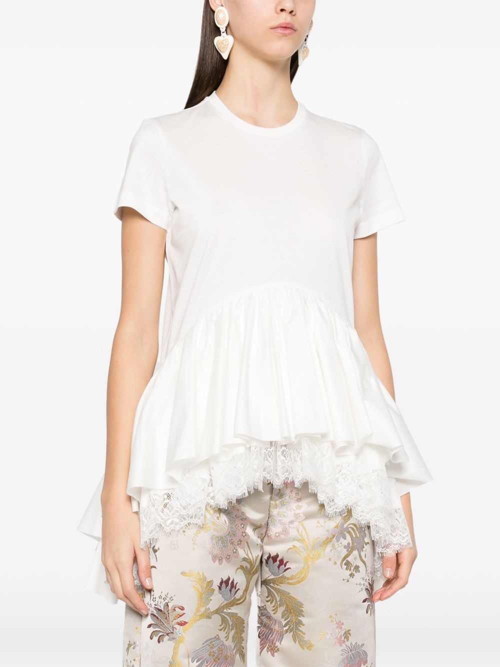ruffled T-shirt - 3
