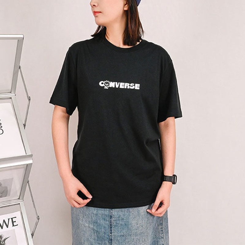Converse Converse Earth Moon Sun Short Sleeve T-shirt 'Black' 10025277-A01 outlook