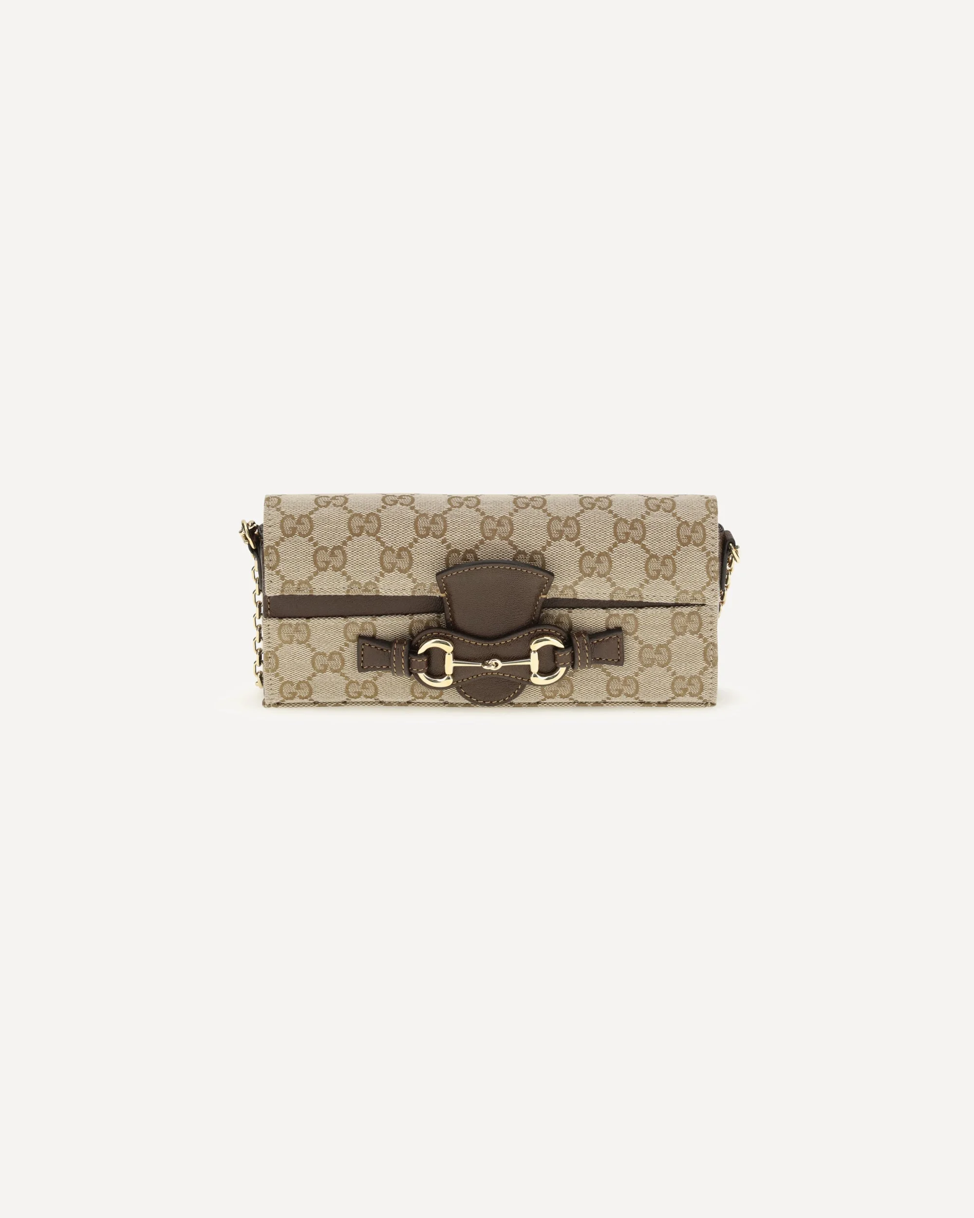 GG Fabric chain Wallet with Horsebit - 1