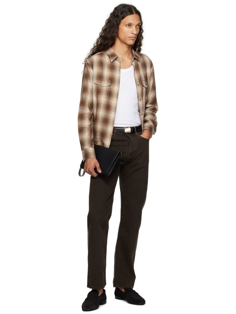 TOM FORD Black Suede Sean Twisted Band Loafers outlook