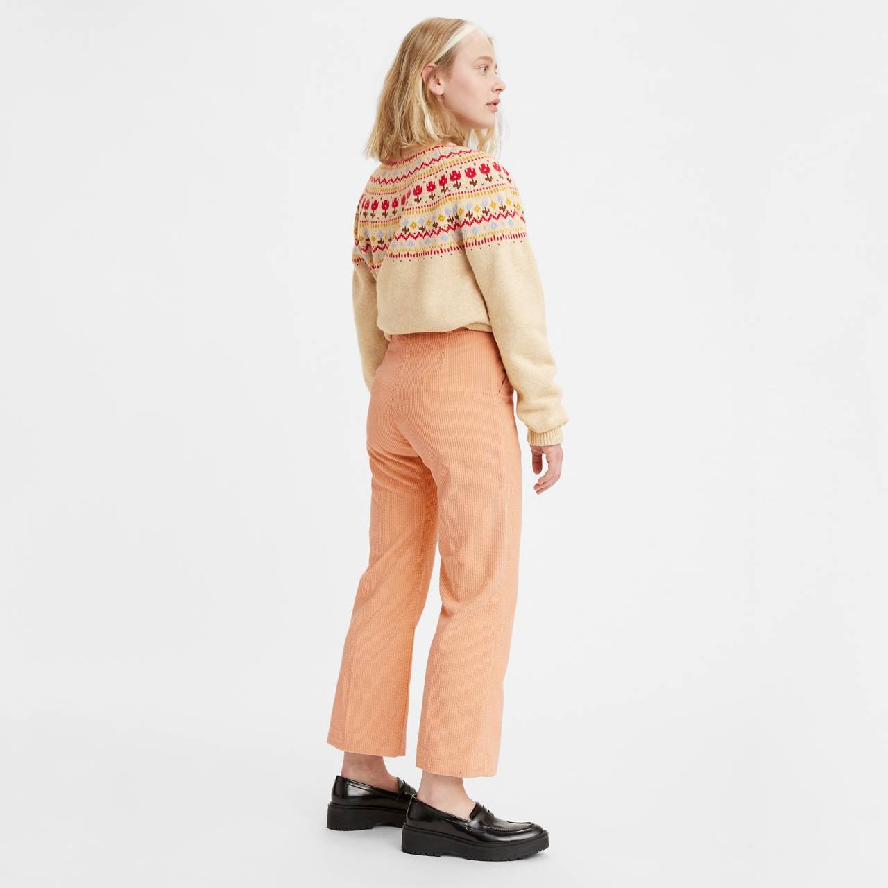 MATH CLUB FLARE CORDUROY WOMEN'S TROUSERS - 2