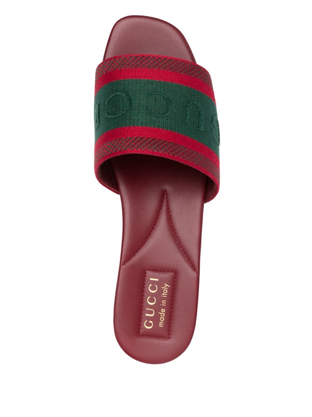 logo-motif flat sandals - 4