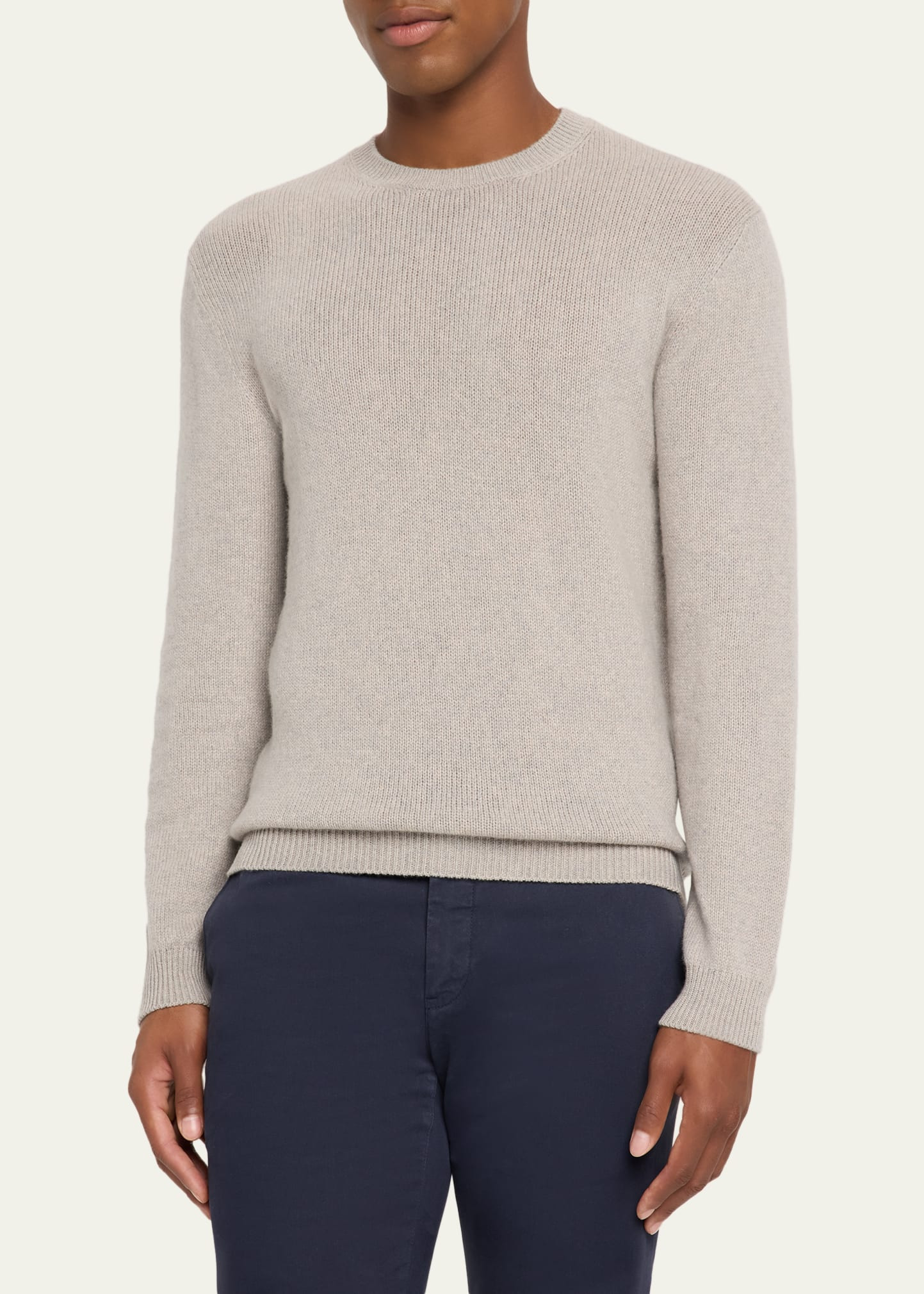 Men's Fobello Baby Cashmere Crewneck Sweater - 4