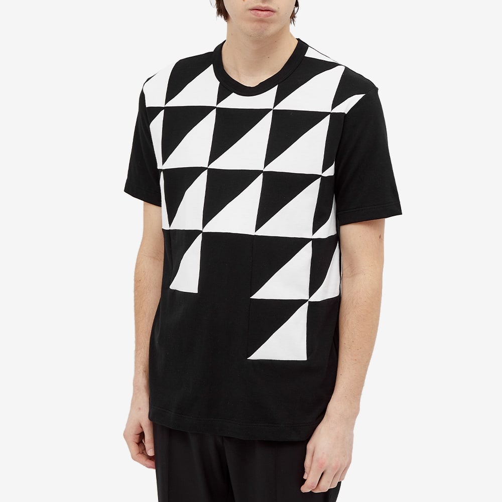 Comme des Garcons SHIRT Triangle Geo Pattern Insert Tee - 4