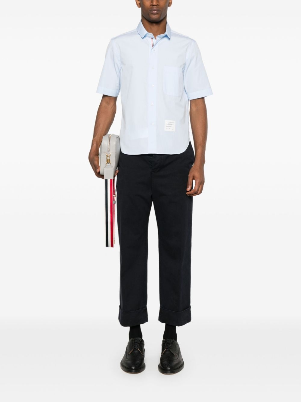 short-sleeve poplin shirt - 2