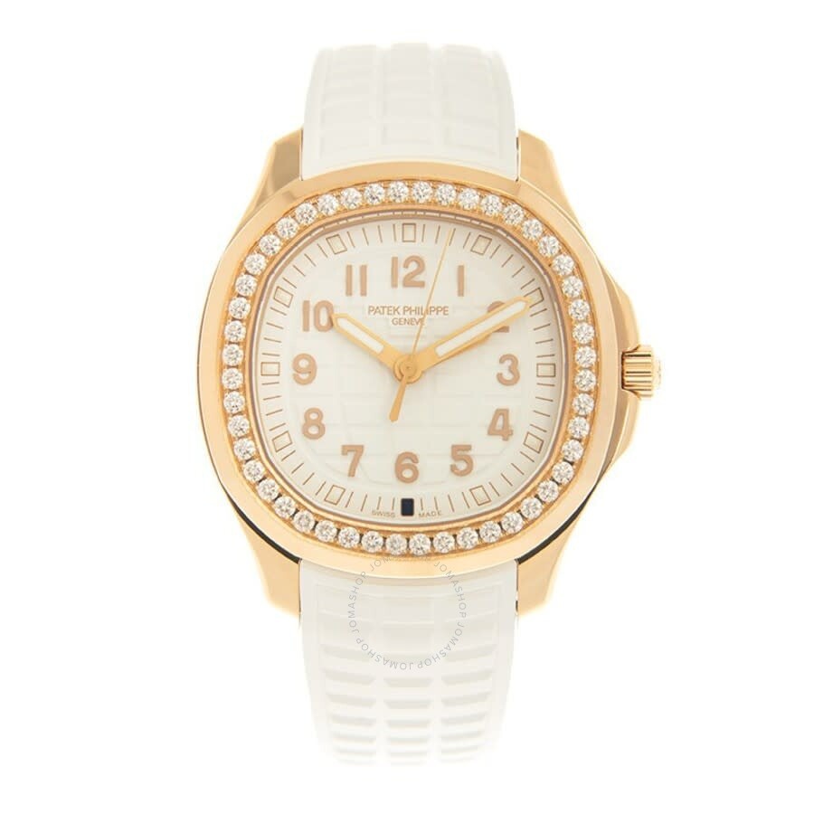 Patek Philippe Aquanaut Quartz Diamond White Dial Ladies Watch 5269-200R-001 - 3