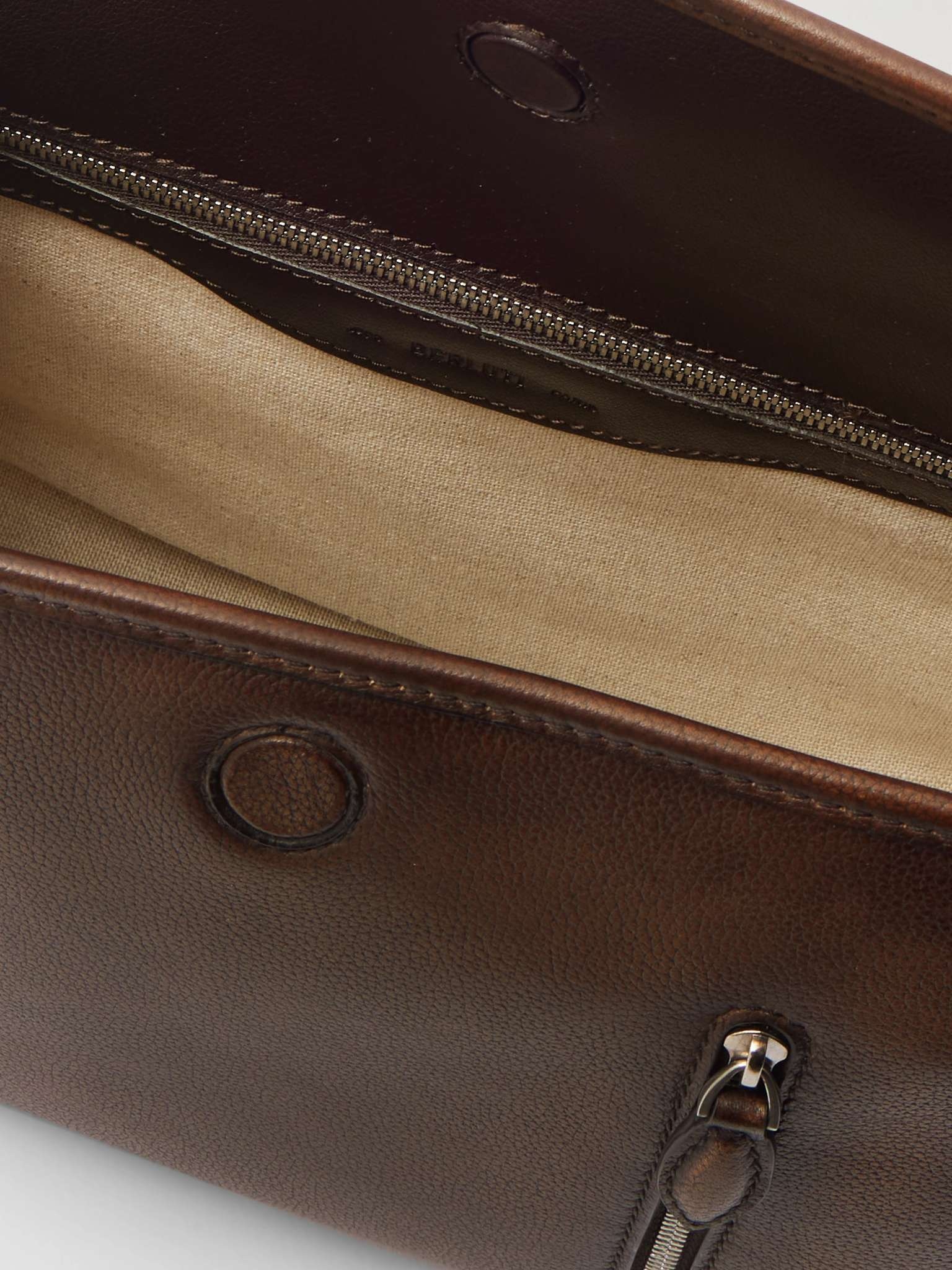 Morning On Strap Venezia Leather Messenger Bag - 5