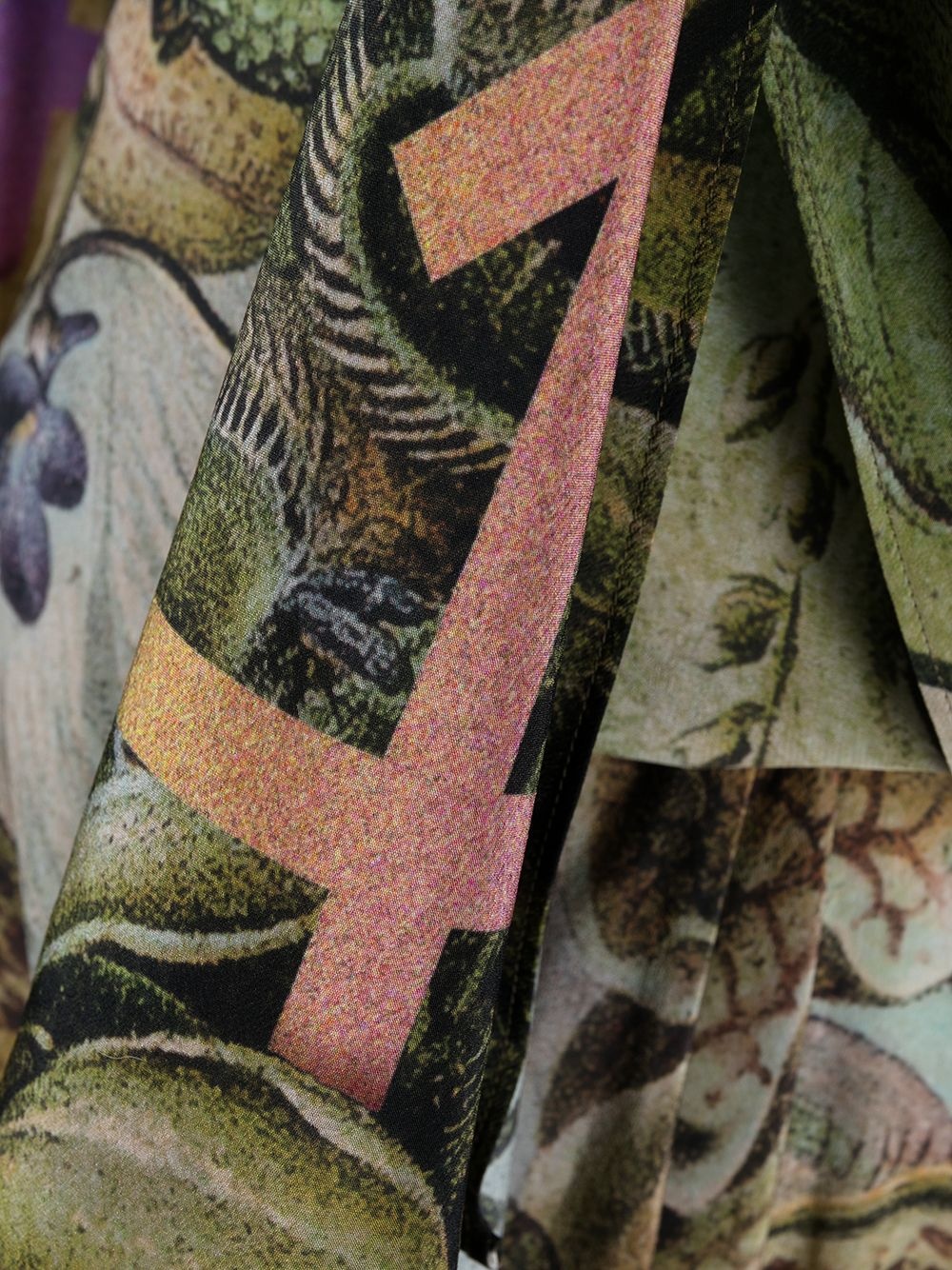 botanical-print shirt dress - 8