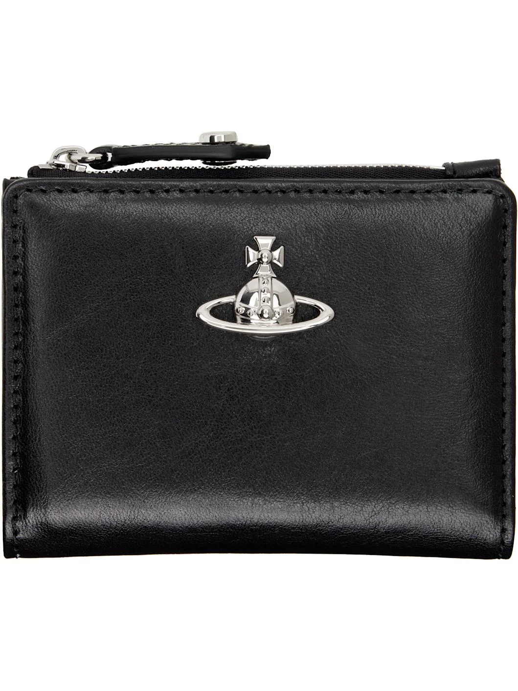 Black Slim Flap Card Holder - 1