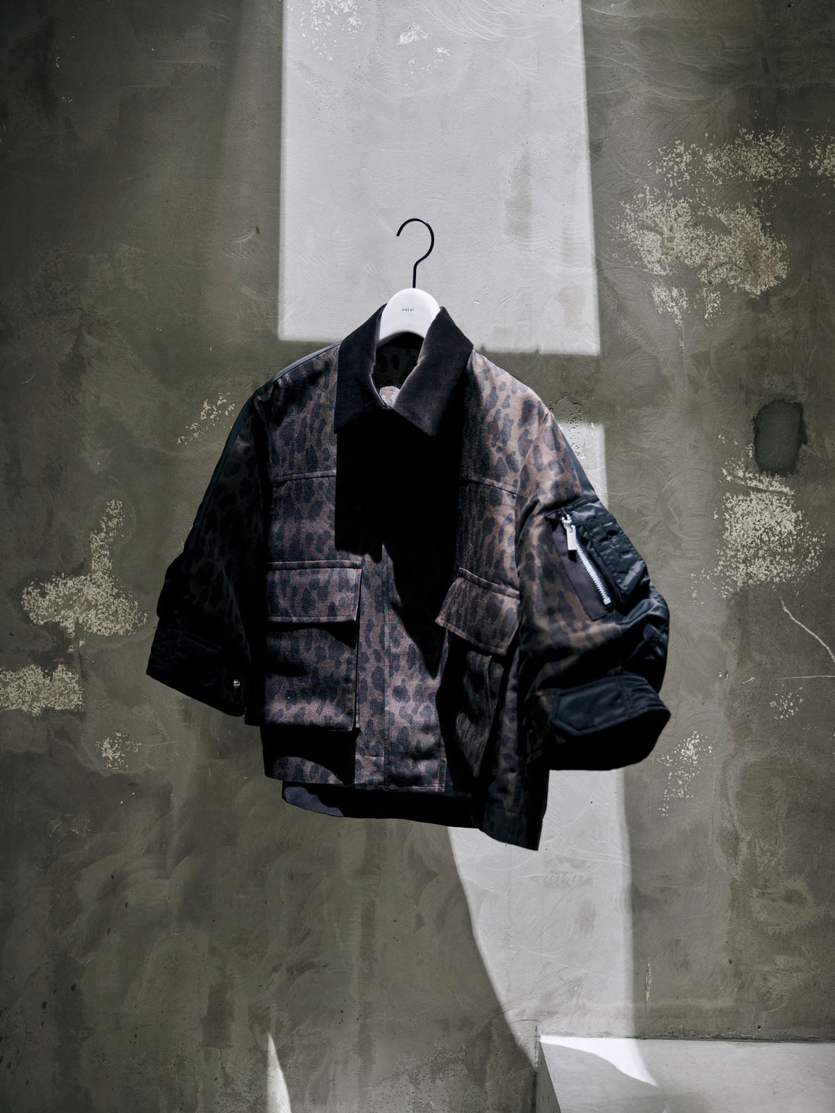 Leopard Print x Nylon Twill Jacket - 2