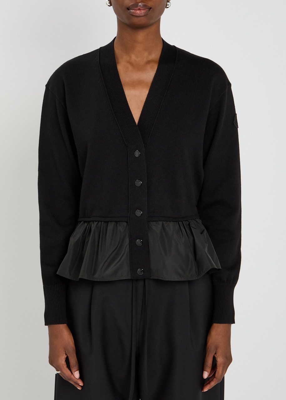 Moncler Puff-hem Cotton-blend Cardigan - 2